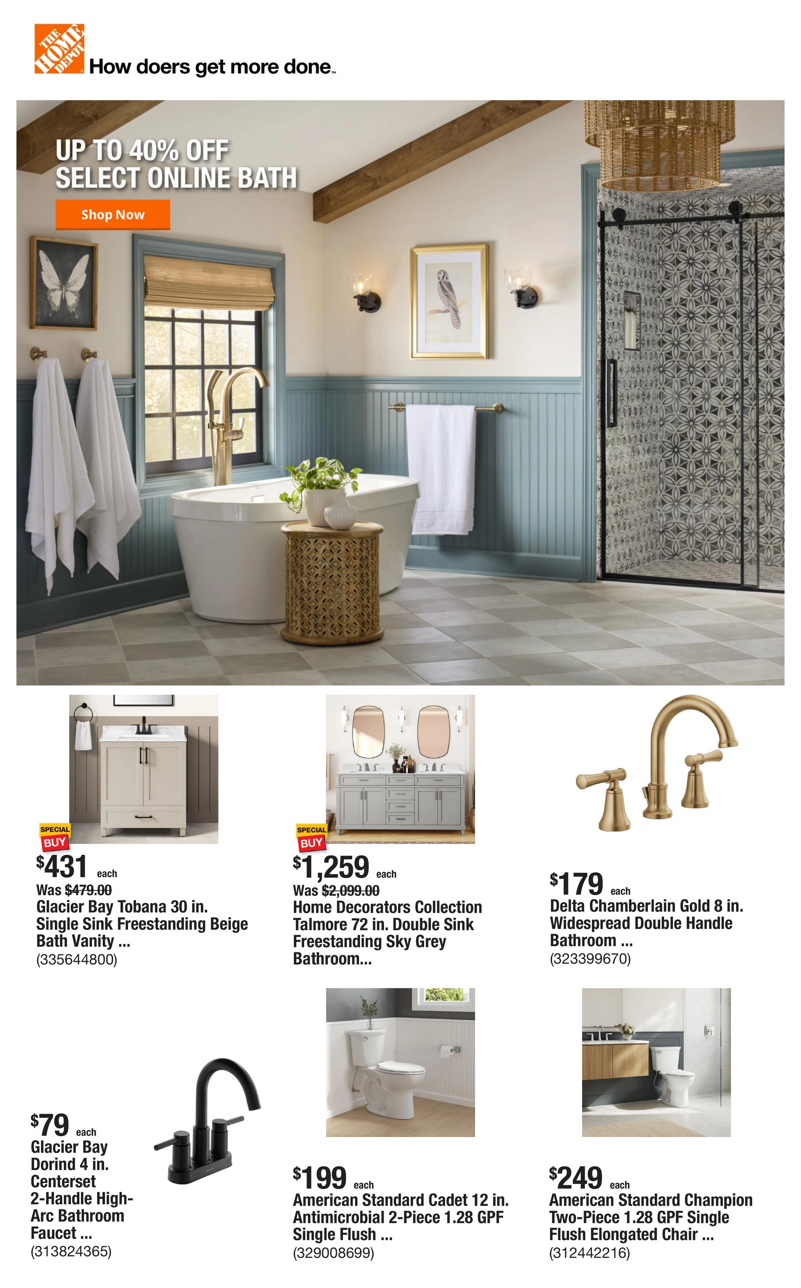 Home Depot flyer page 1