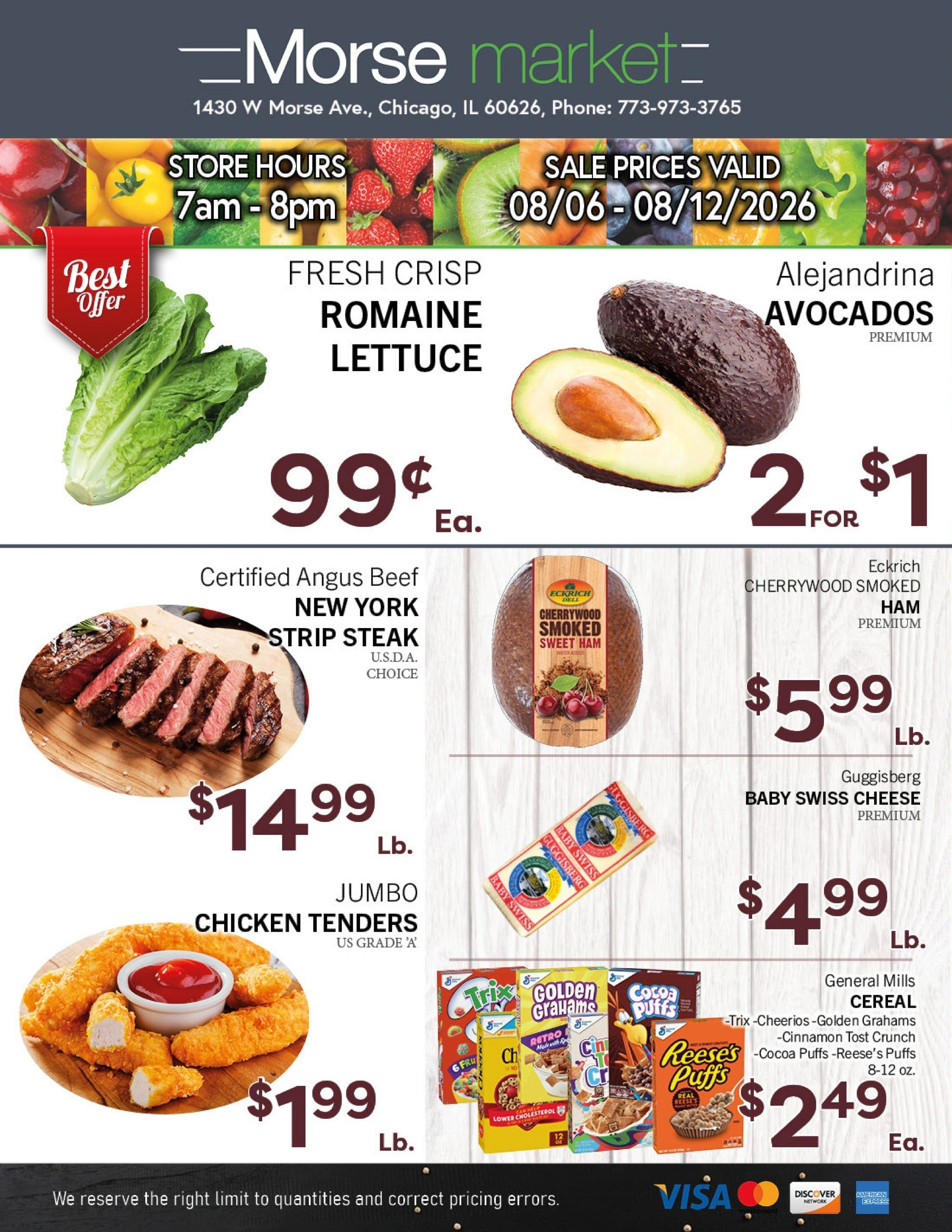 Morse Fresh Market flyer page 1