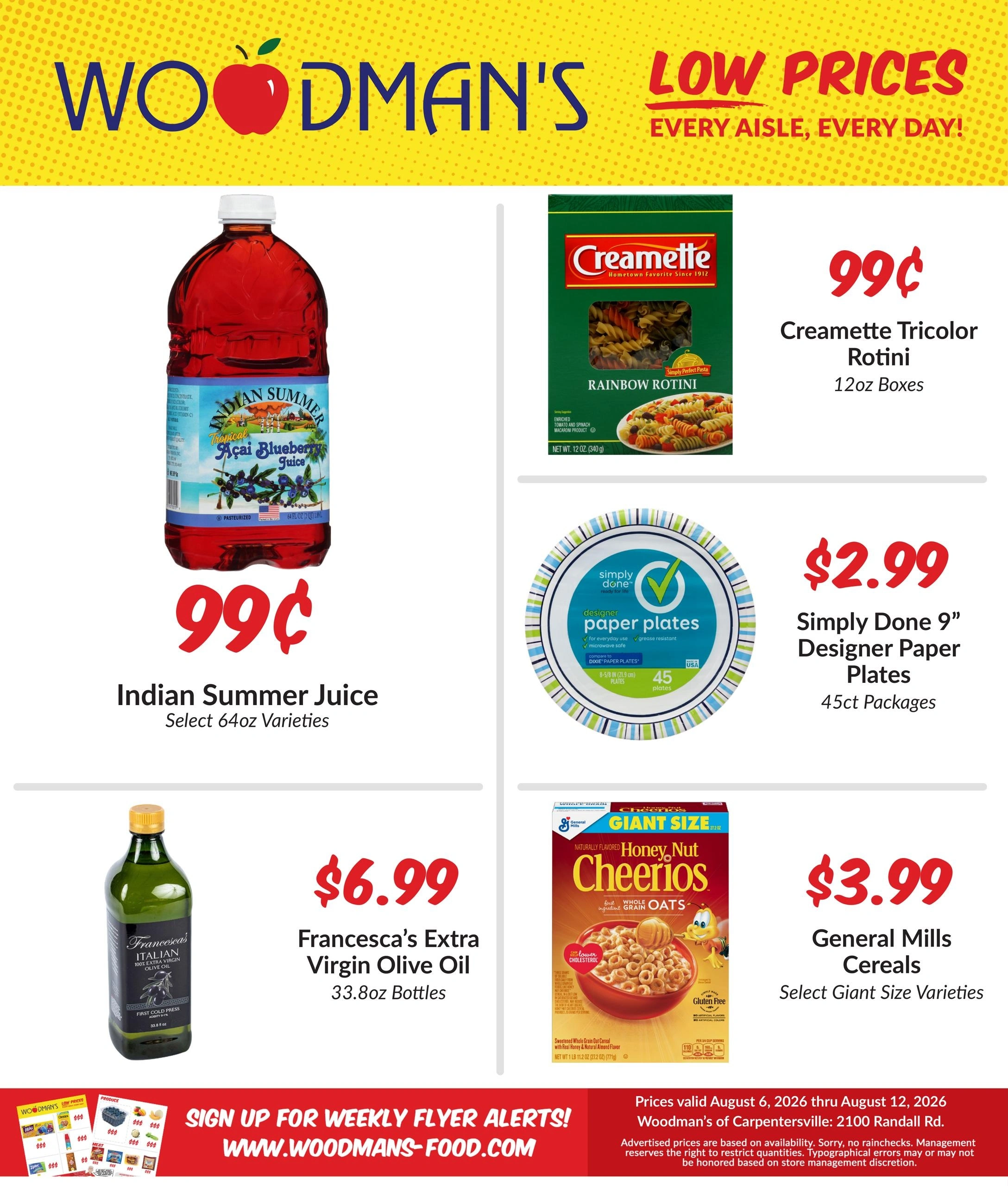 Woodman's Food Market flyer page 1