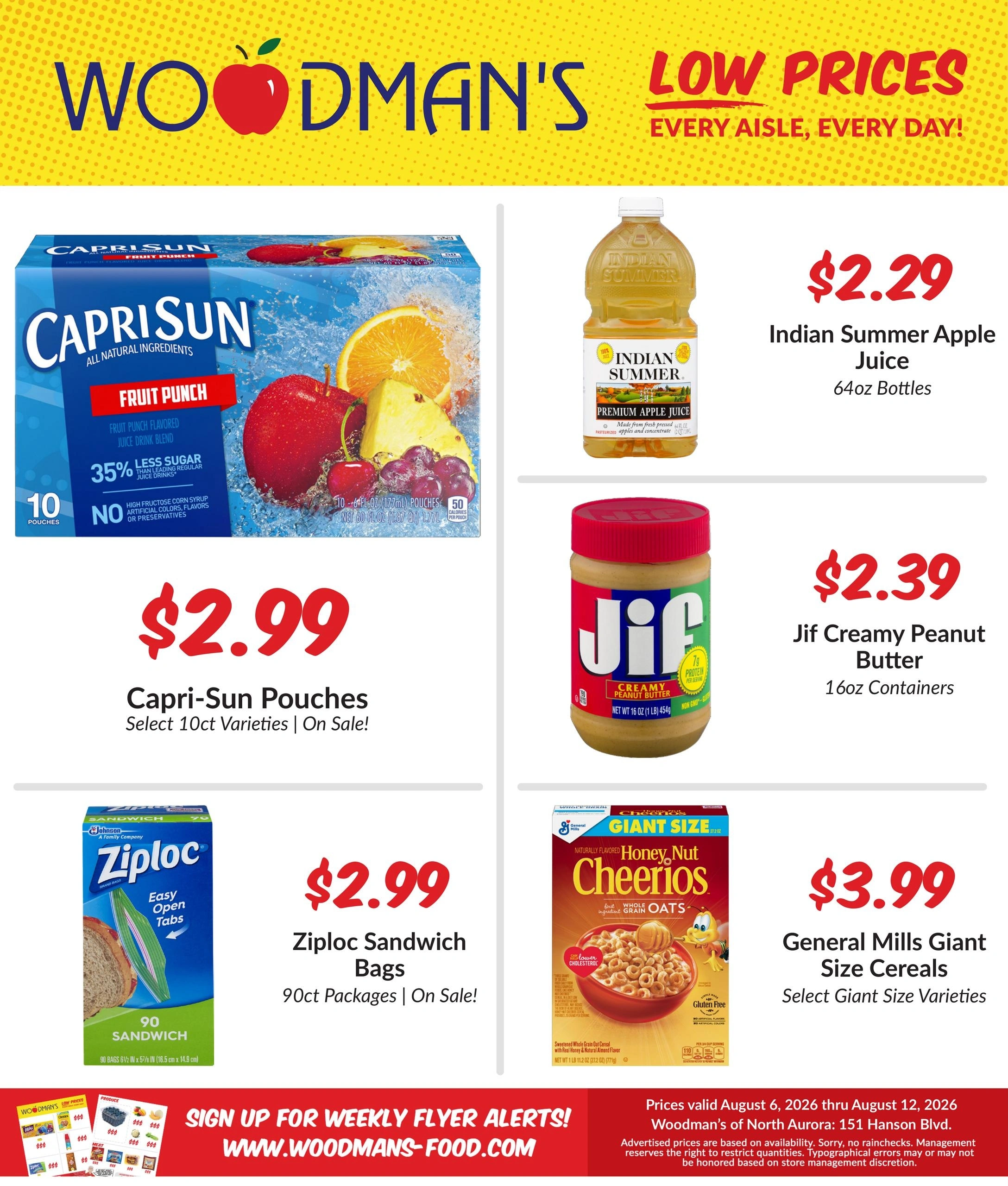 Woodman's Food Market flyer page 1