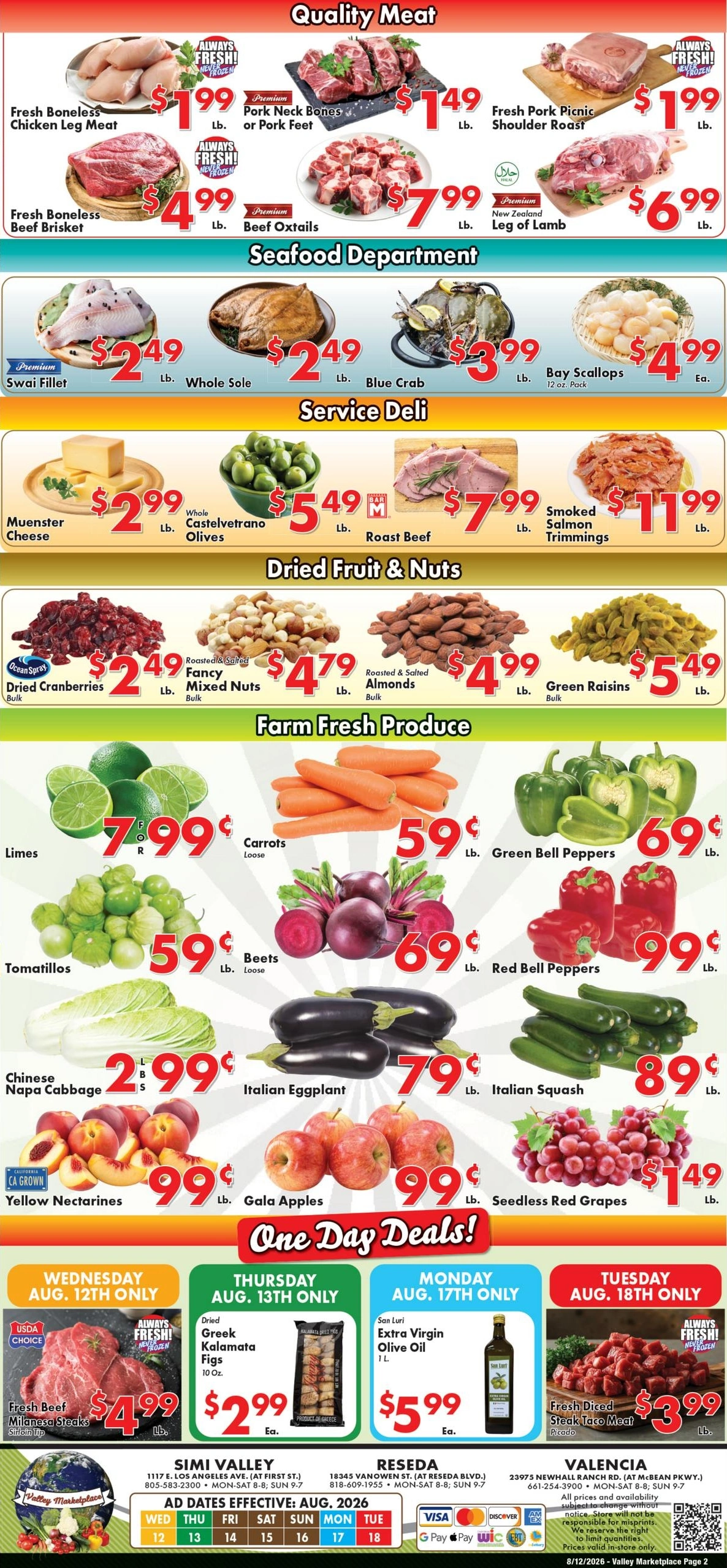 Valley Marketplace flyer page 2