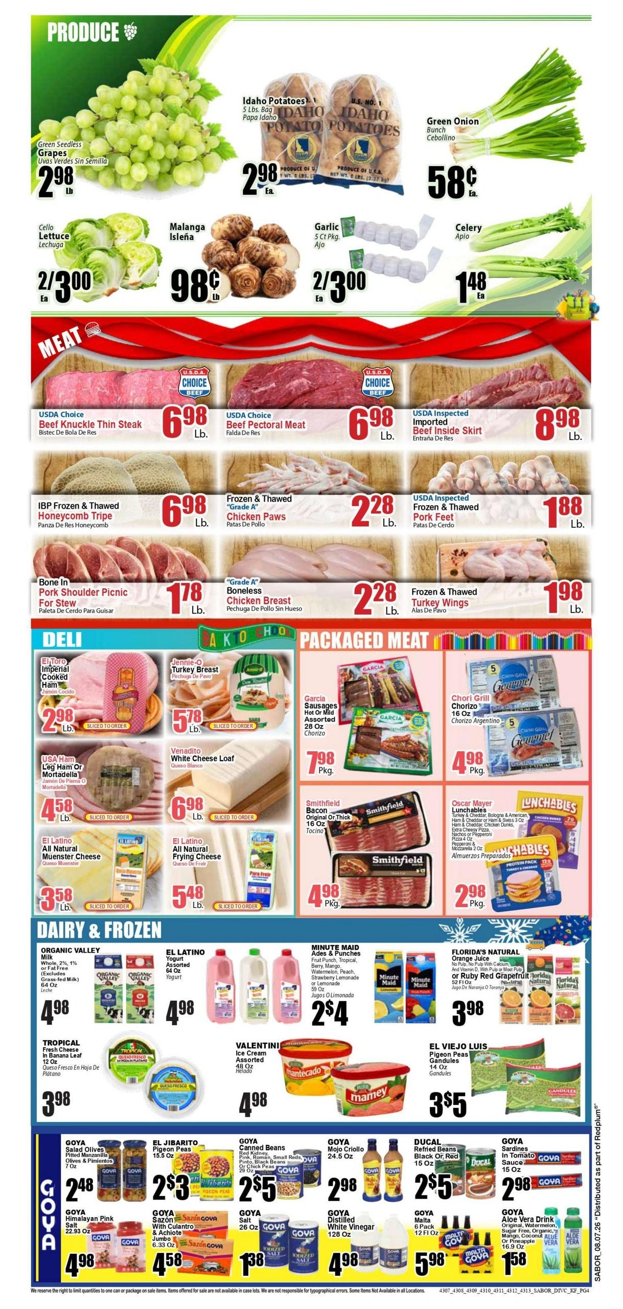 Sabor Tropical flyer page 4