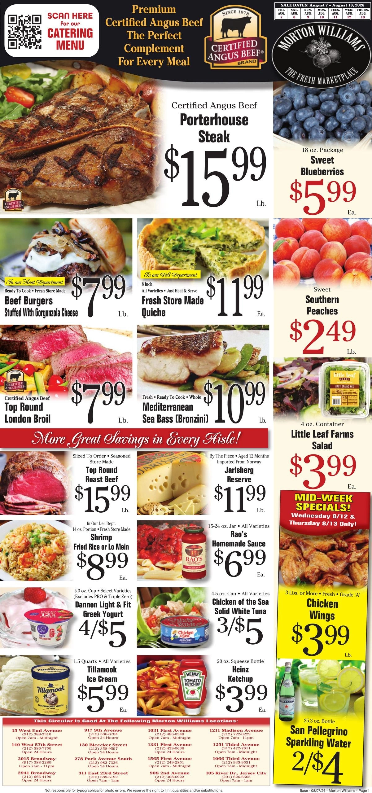Morton Williams Supermarket flyer page 1