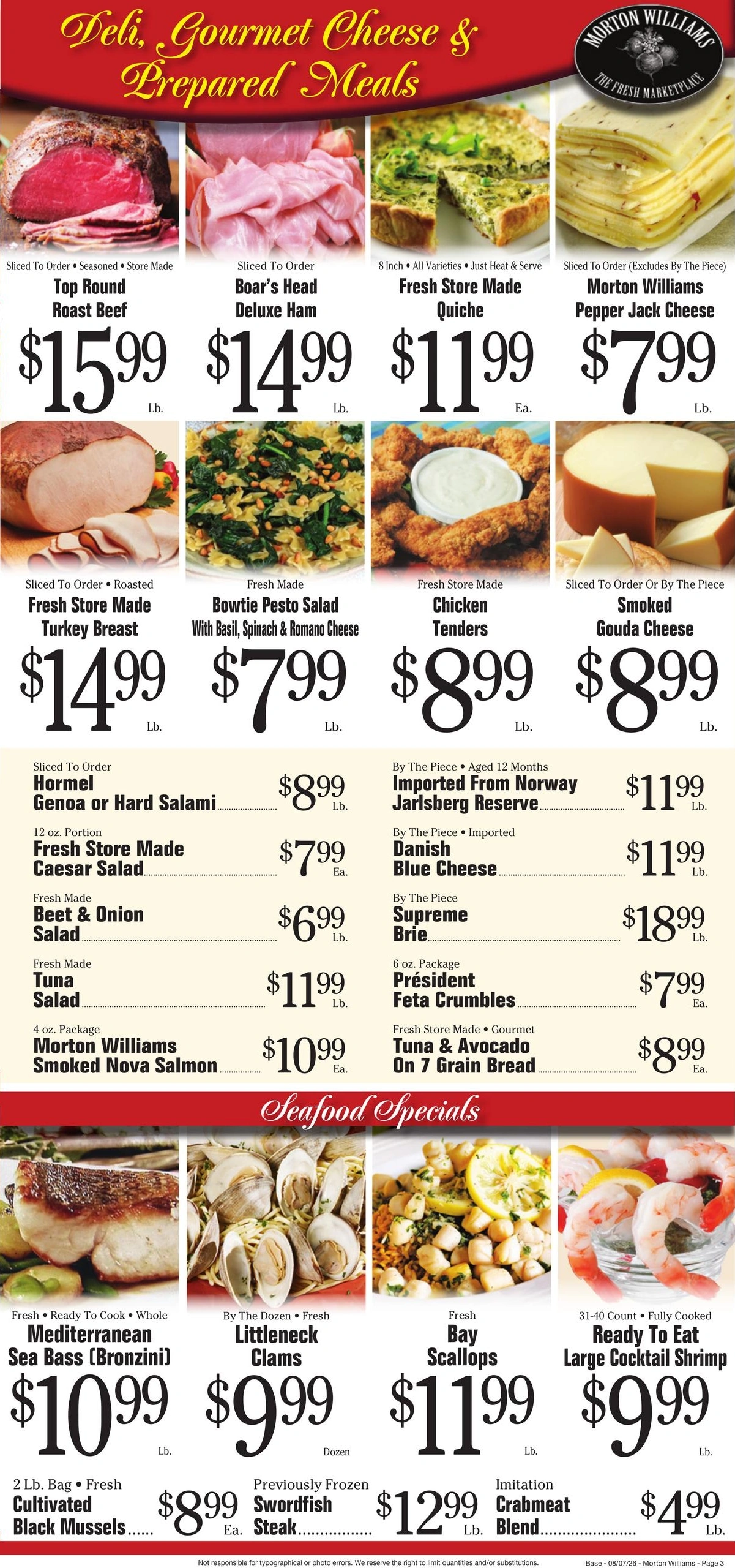 Morton Williams Supermarket flyer page 3