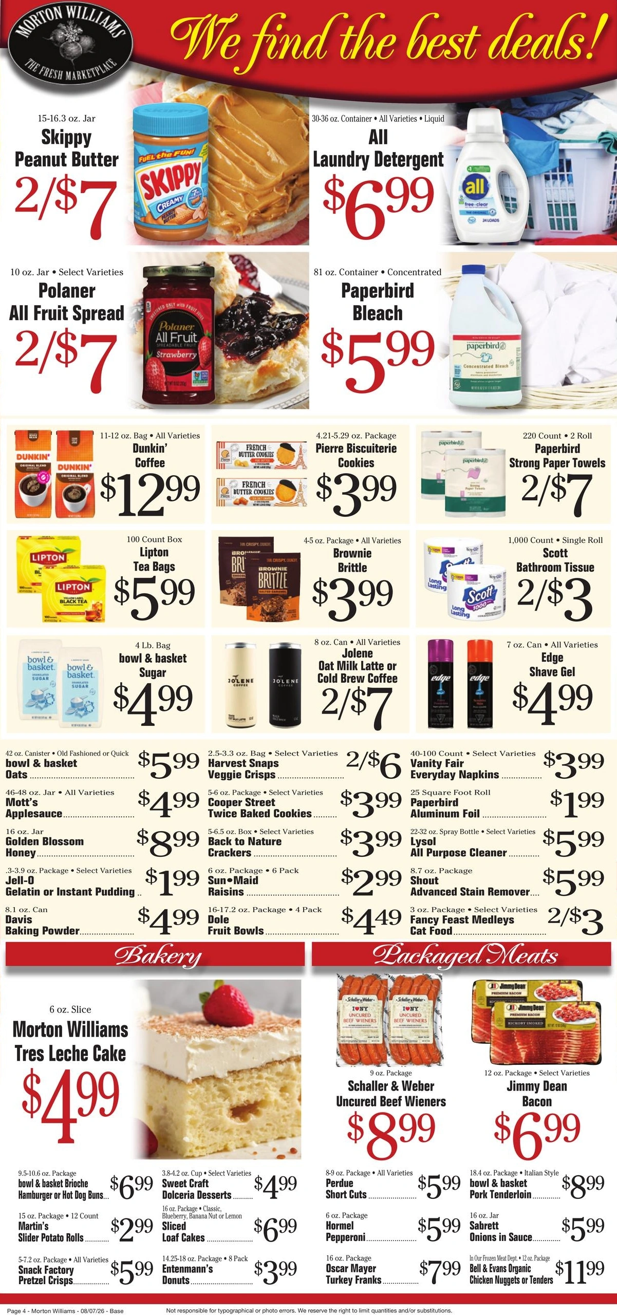 Morton Williams Supermarket flyer page 4