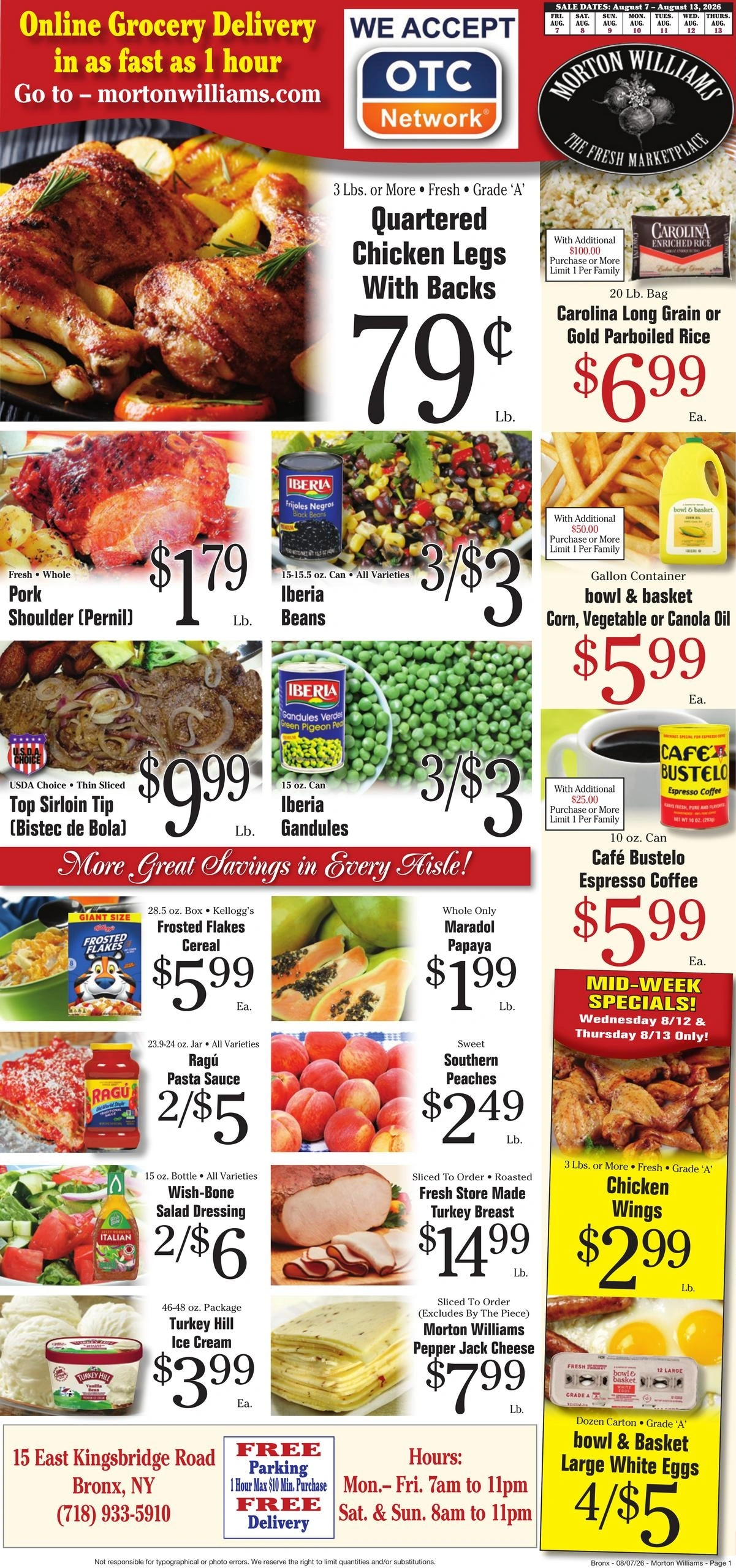 Morton Williams Supermarket flyer page 1