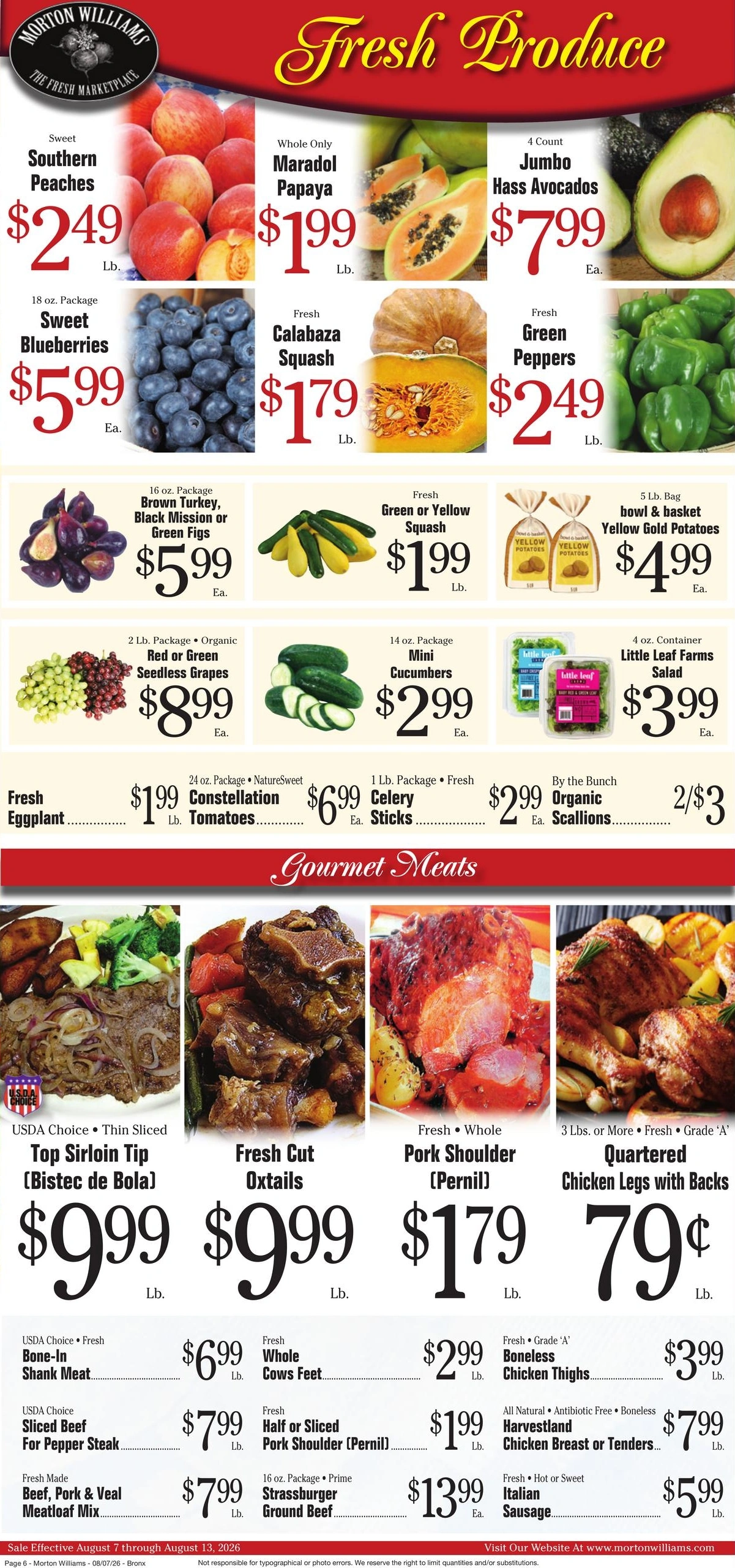 Morton Williams Supermarket flyer page 6