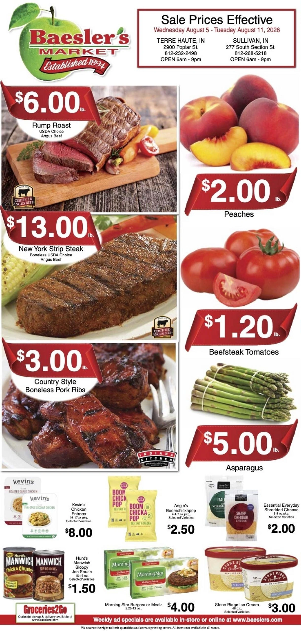 Baesler's Market flyer page 1