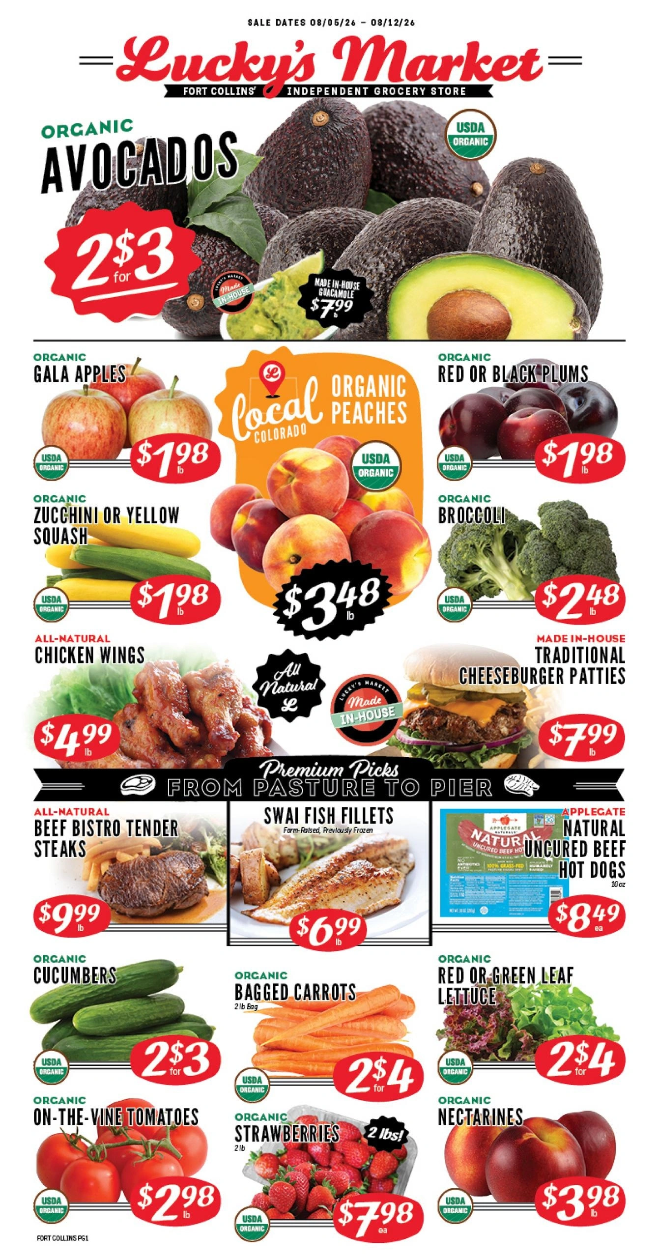 Lucky's Market flyer page 1
