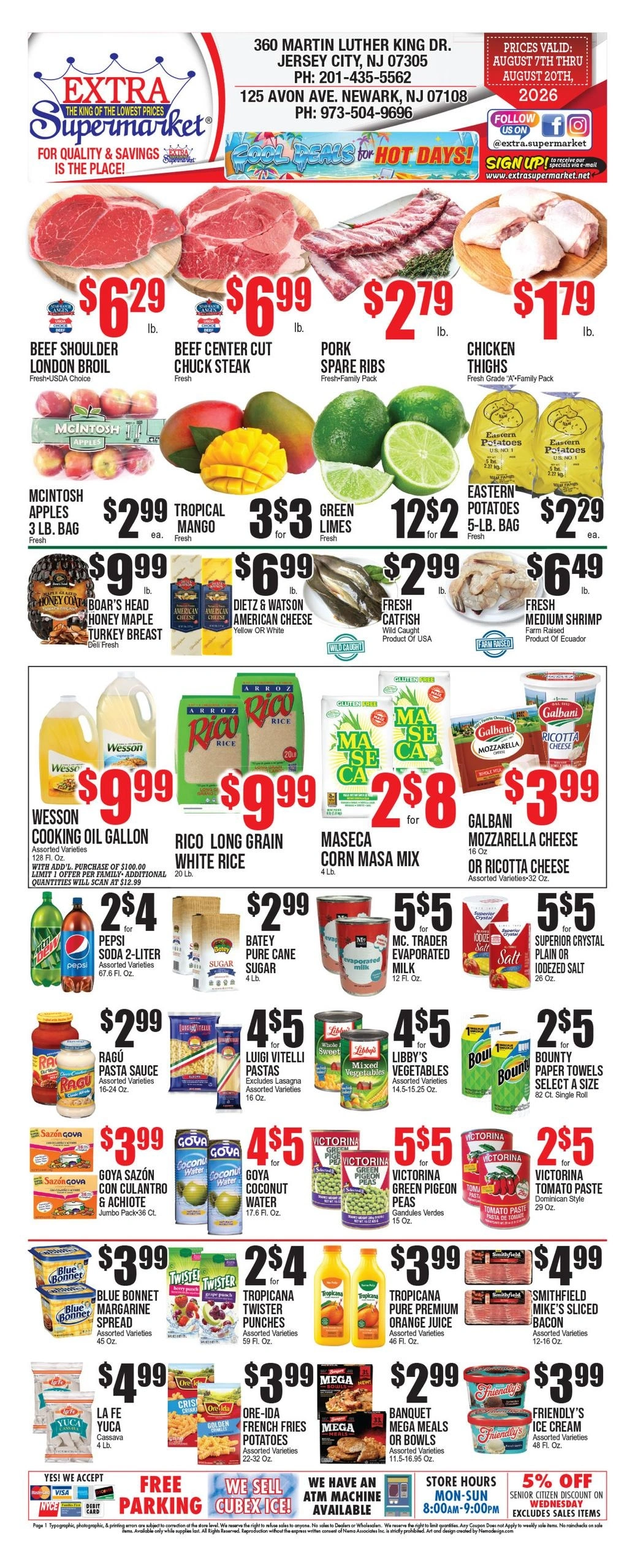 Extra Supermarket flyer page 1