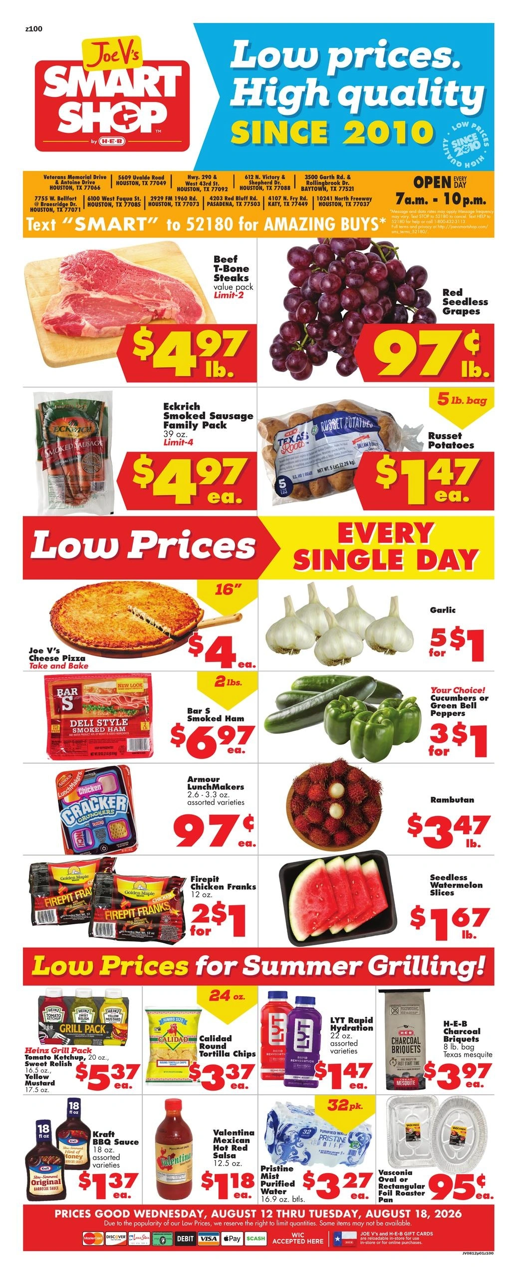 Joe V's Smart Shop flyer page 1