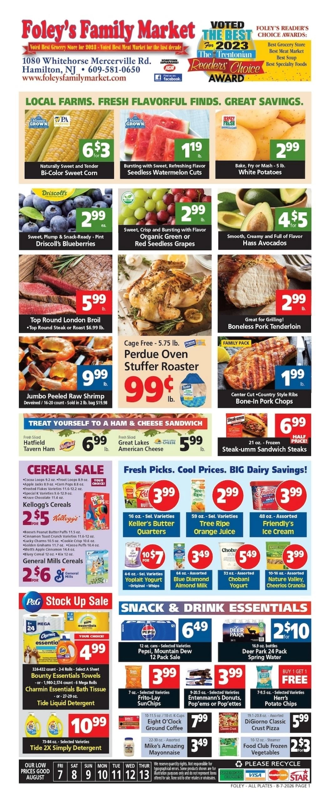 Foley's Family Market IGA flyer page 1