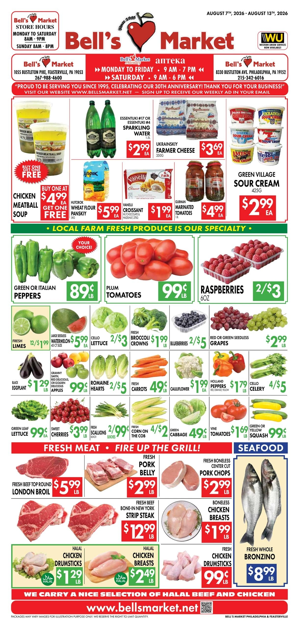 Bell's Market flyer page 1