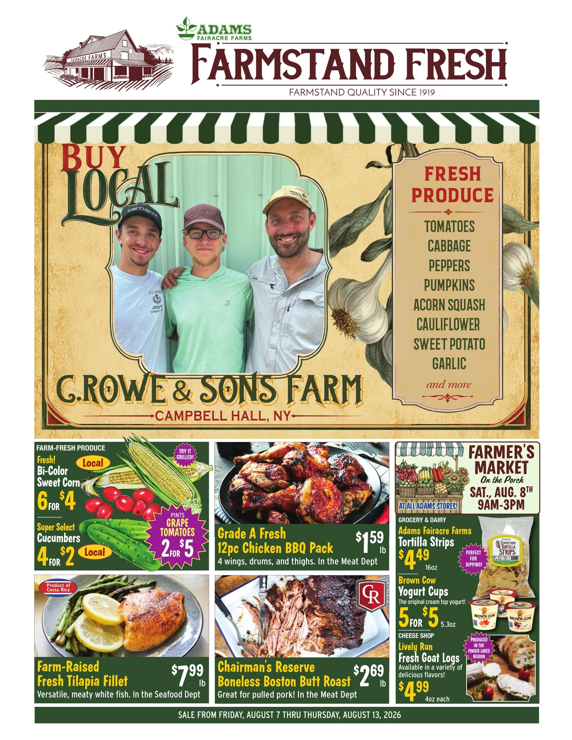 Adams Fairacre Farms flyer page 1