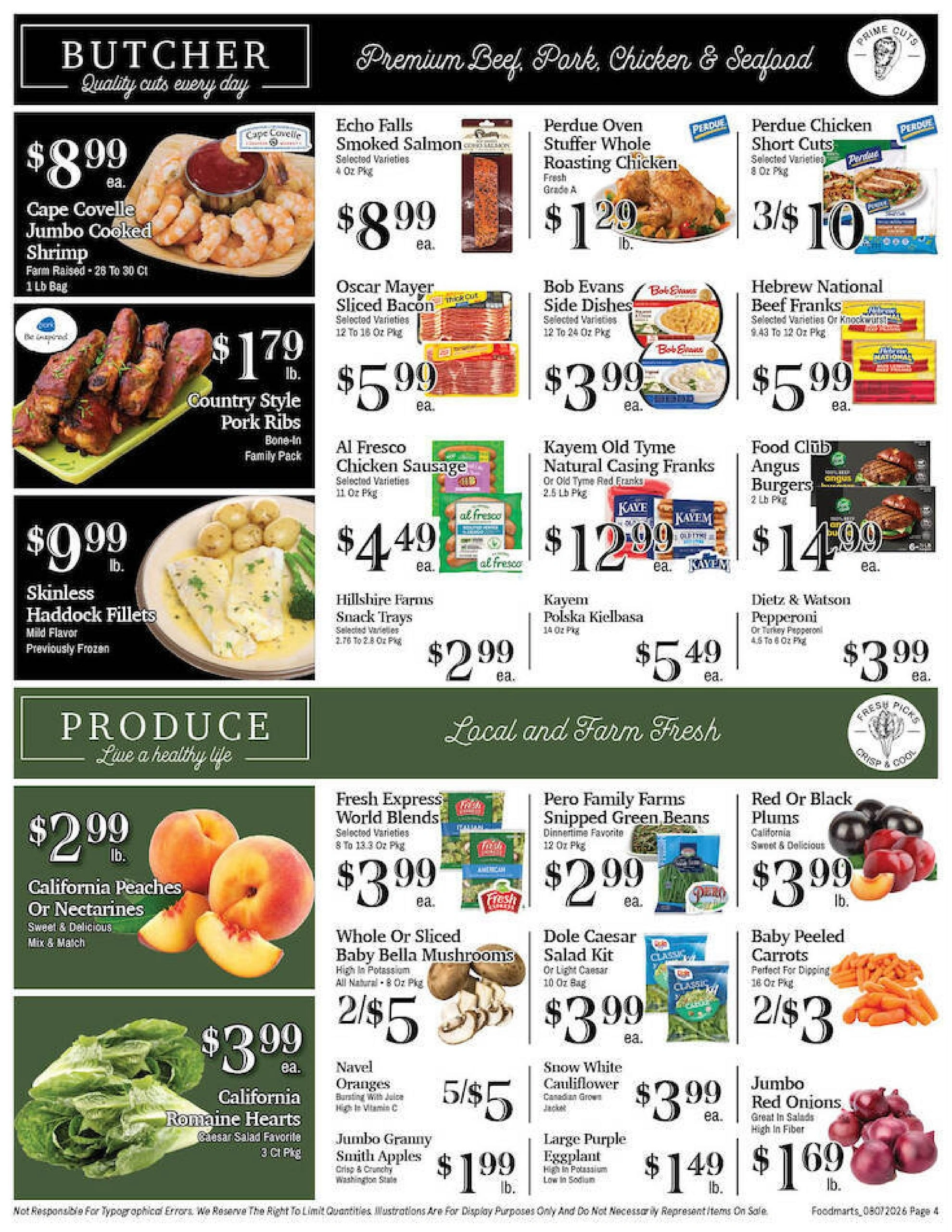 Maine Foodmarts flyer page 4