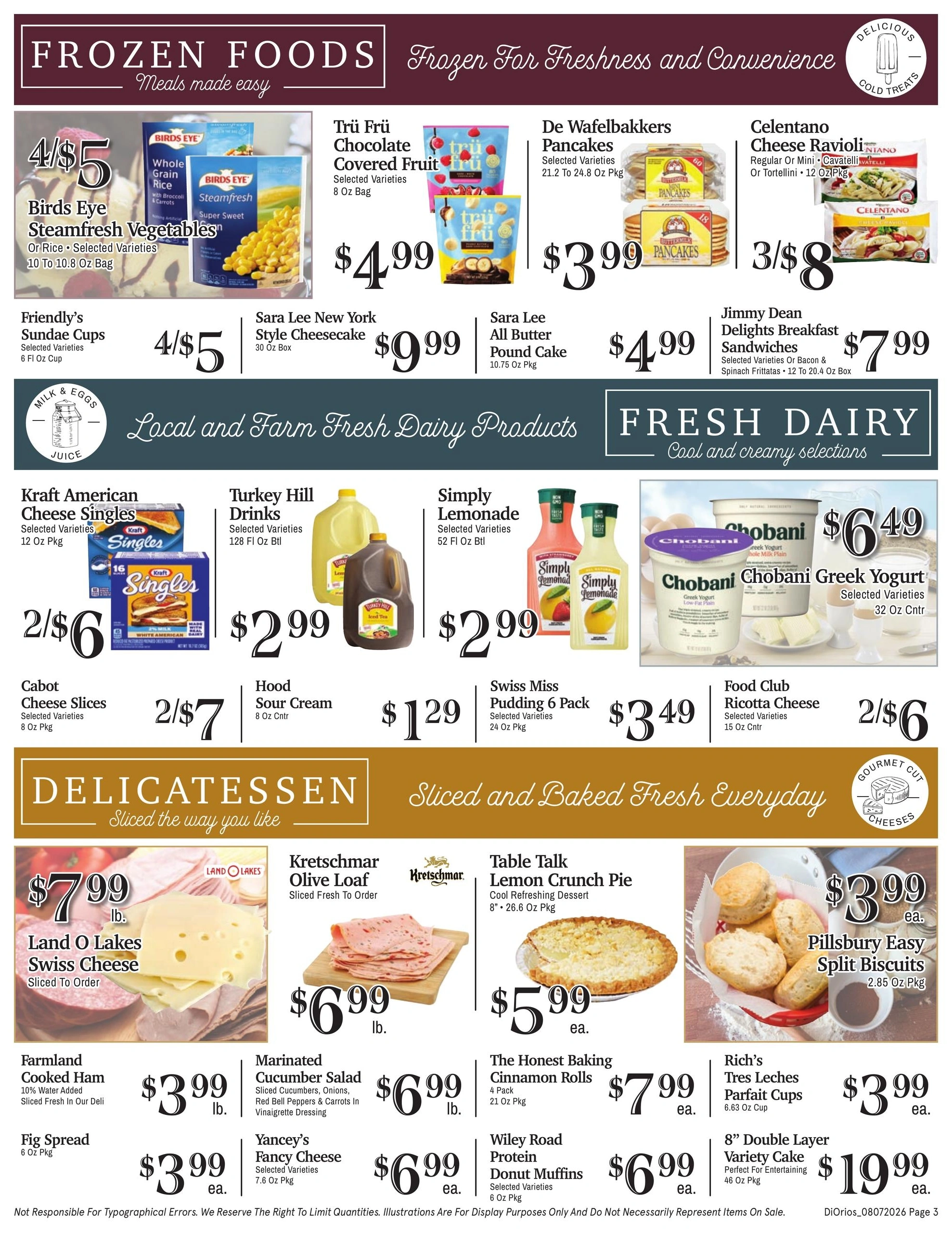 DiOrio's Supermarket flyer page 3