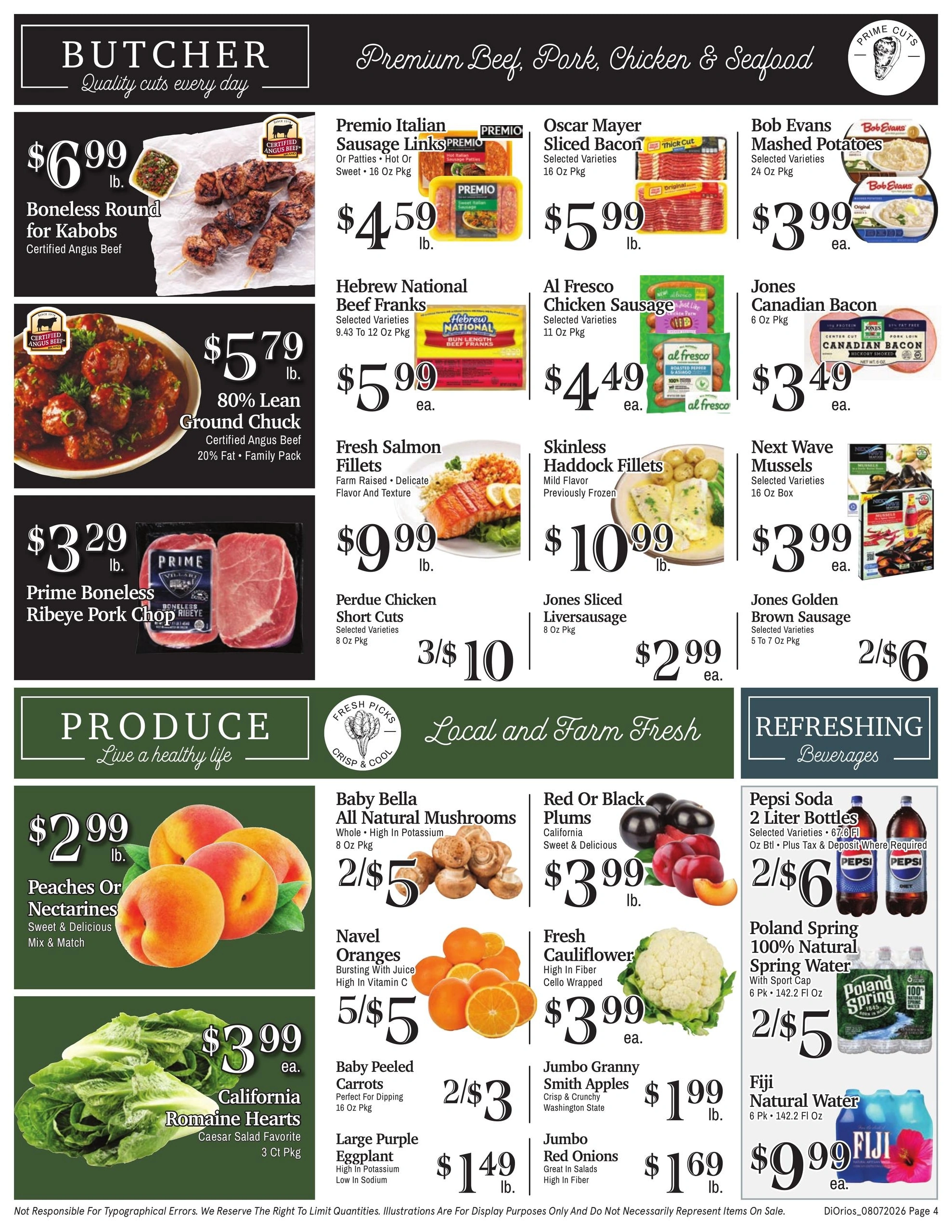 DiOrio's Supermarket flyer page 4