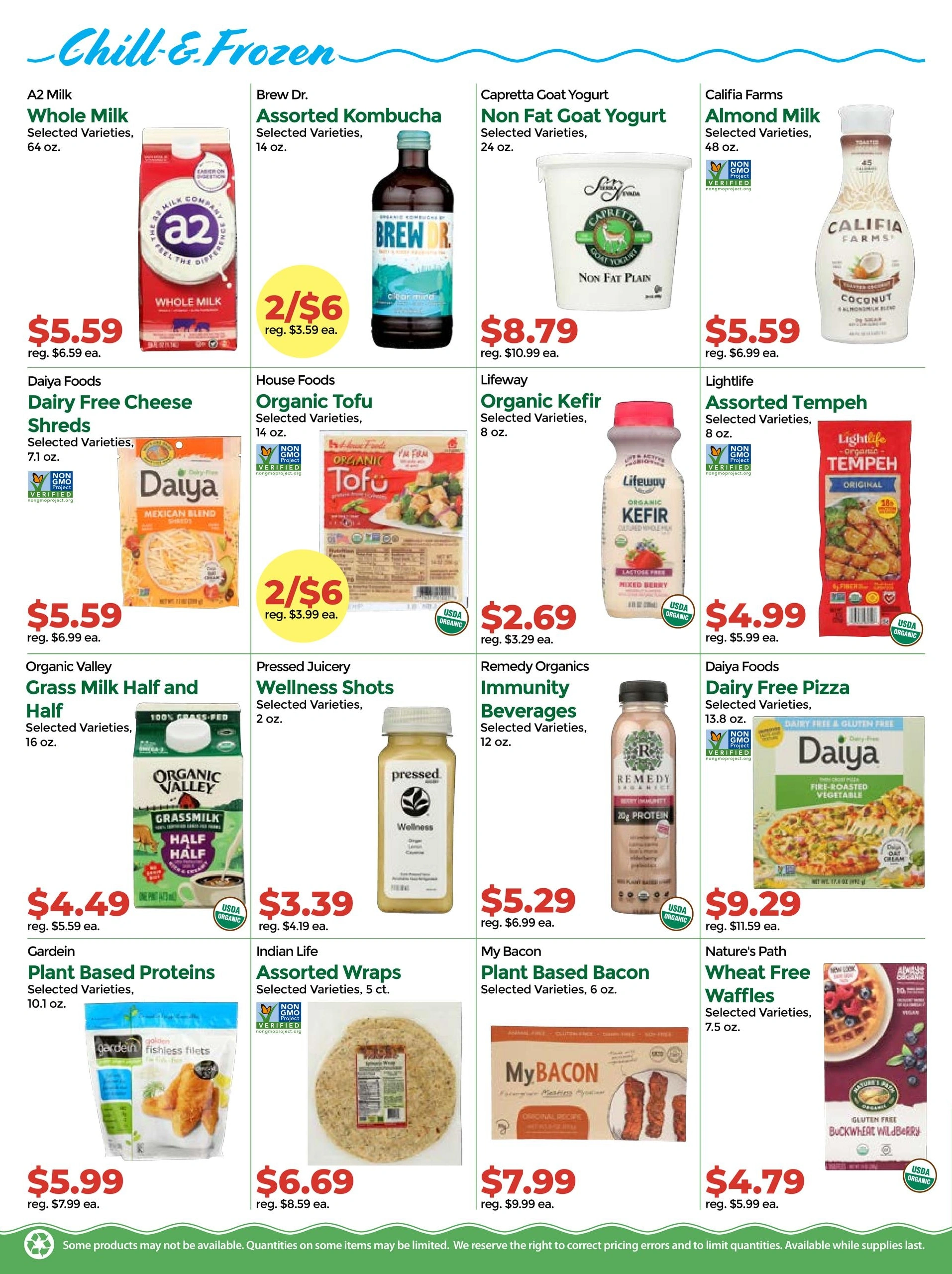 Down to Earth Organic & Natural flyer page 3