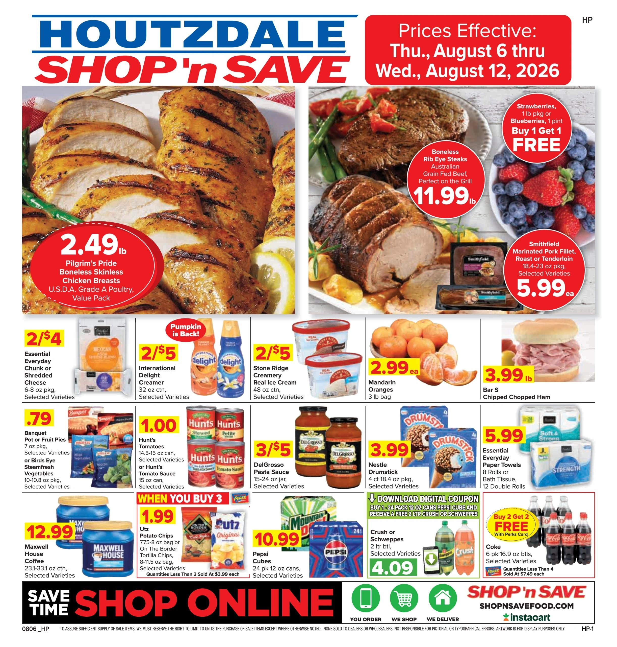 Shop 'n Save flyer page 1