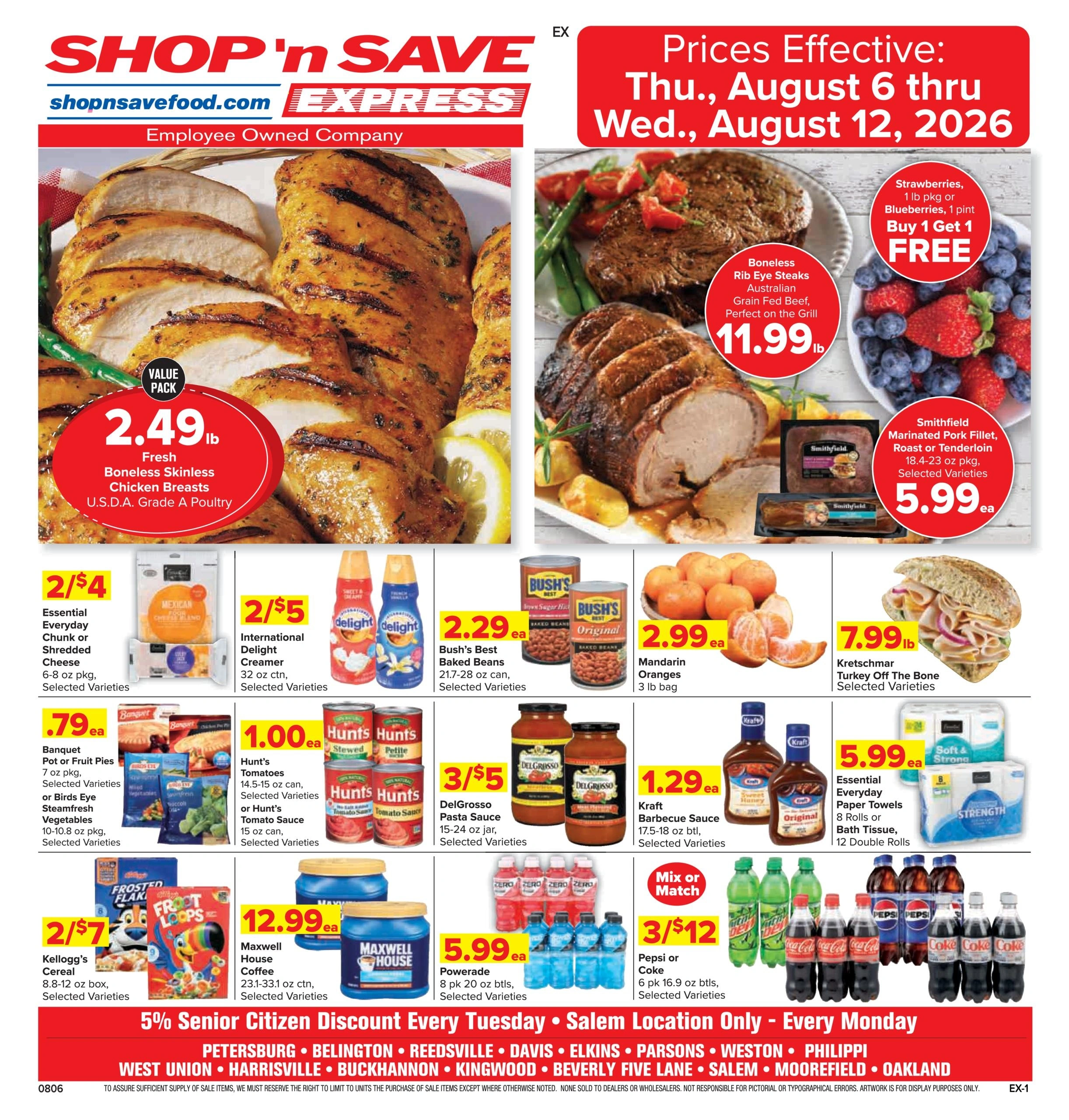 Shop 'n Save flyer page 1