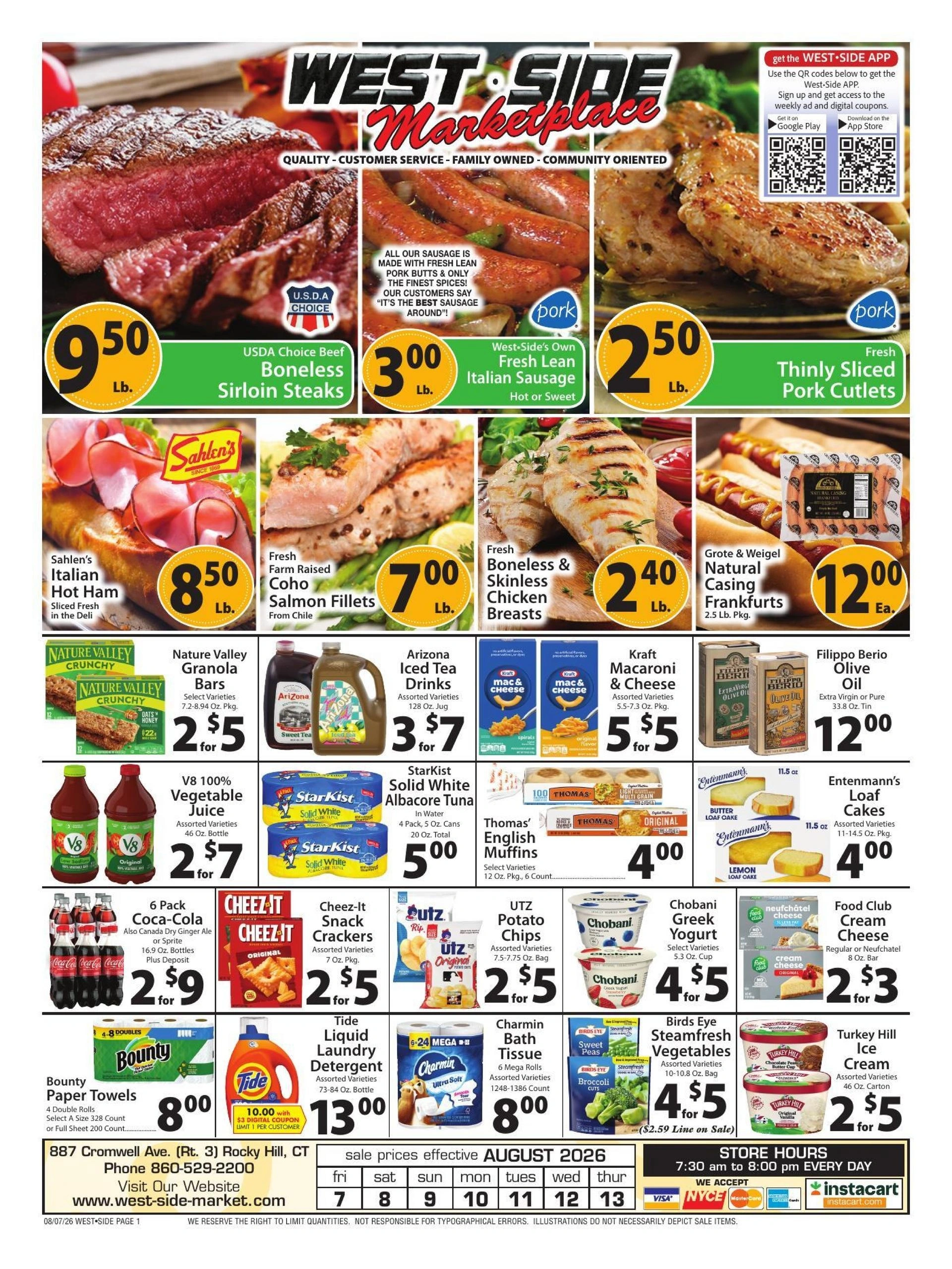 West Side Marketplace flyer page 1