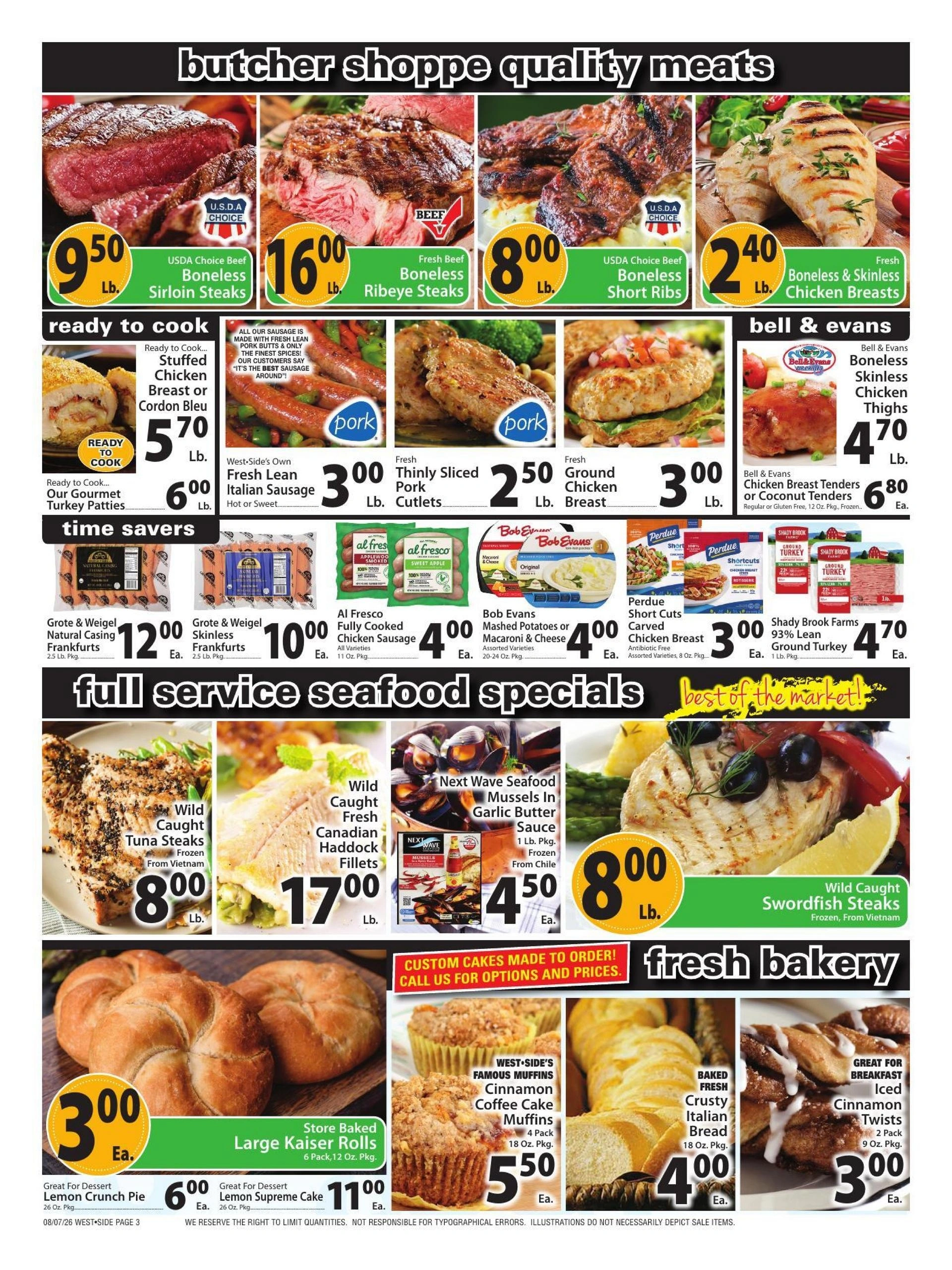 West Side Marketplace flyer page 3