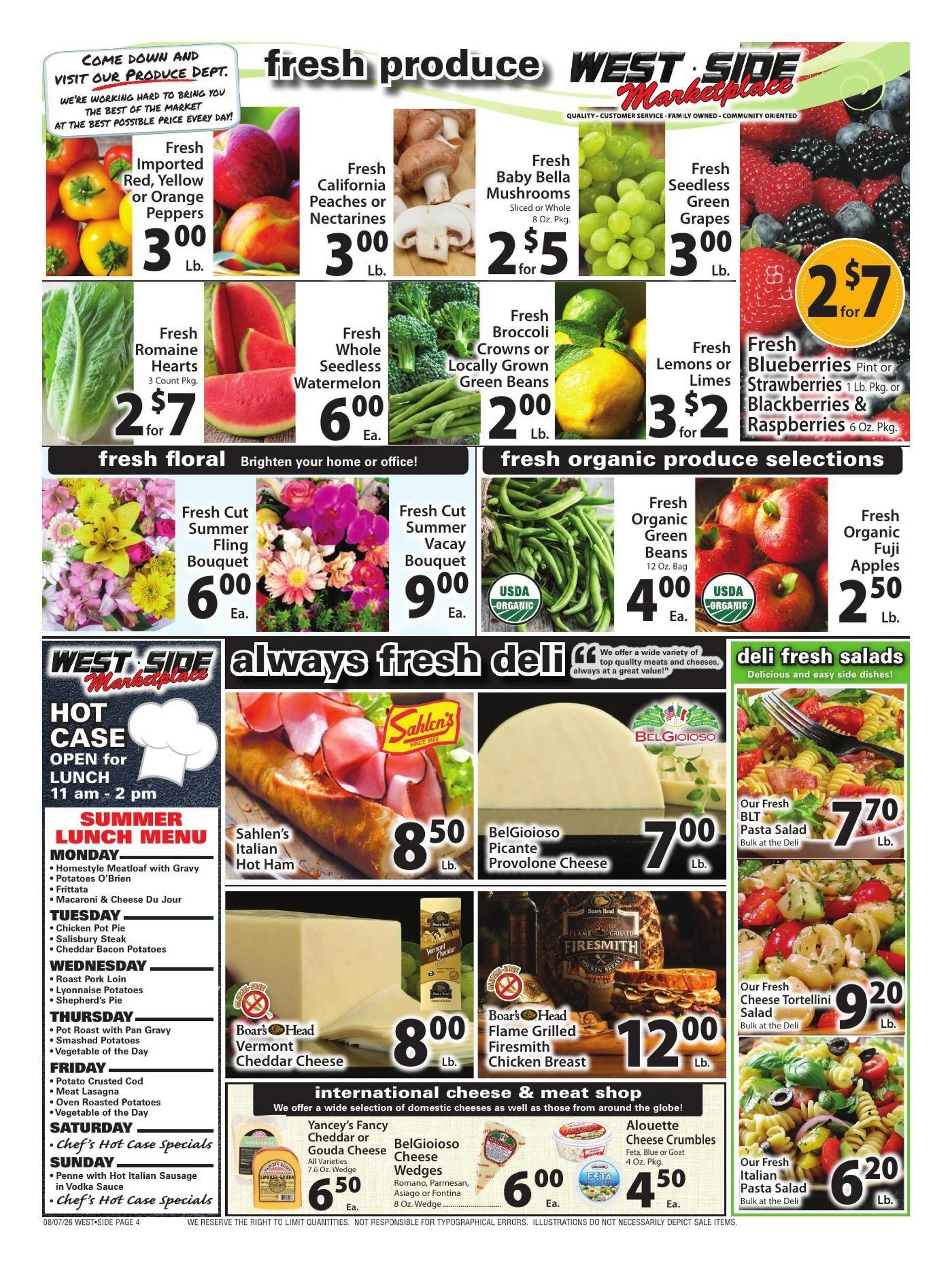 West Side Marketplace flyer page 4