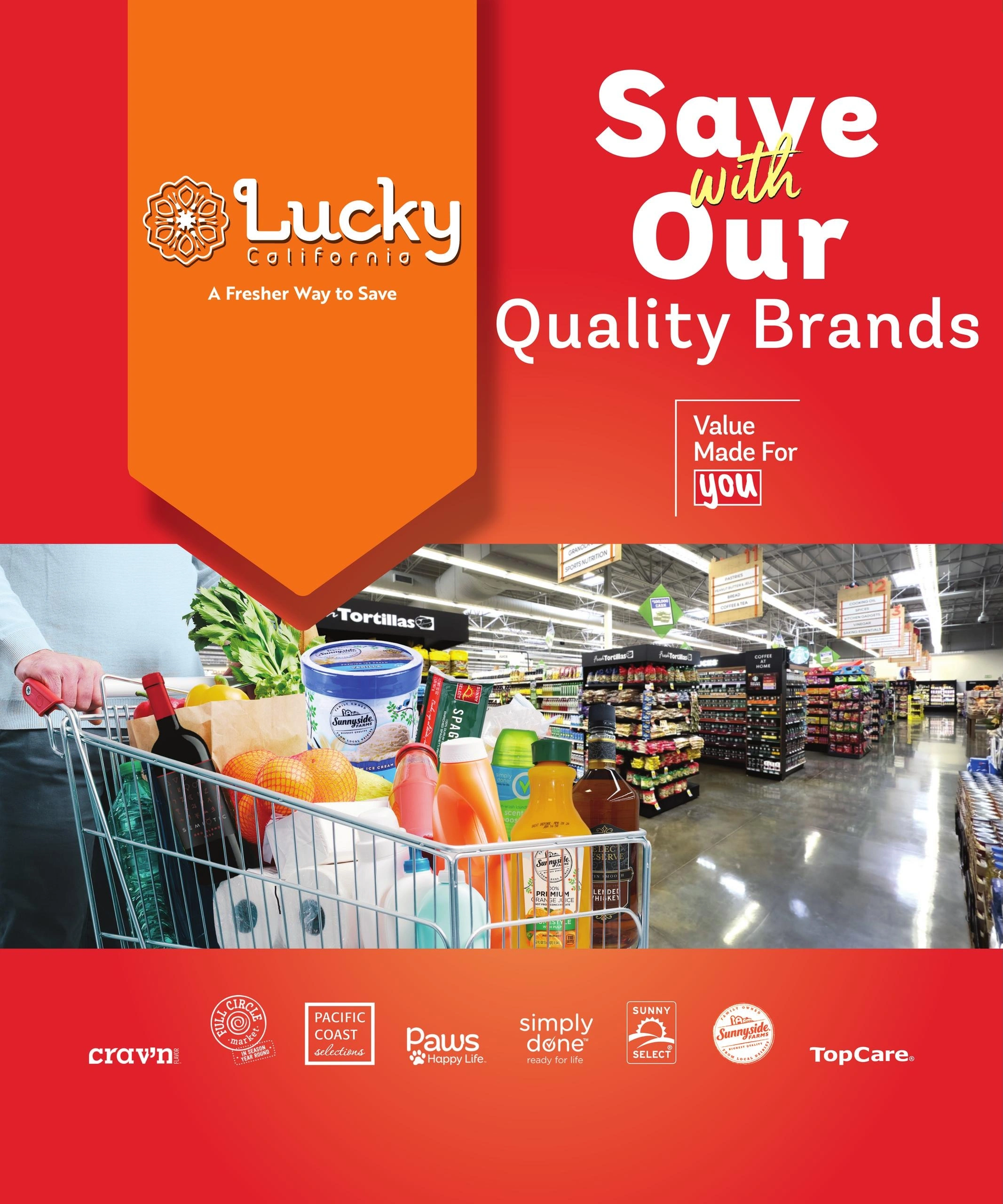 Lucky Supermarkets flyer page 1