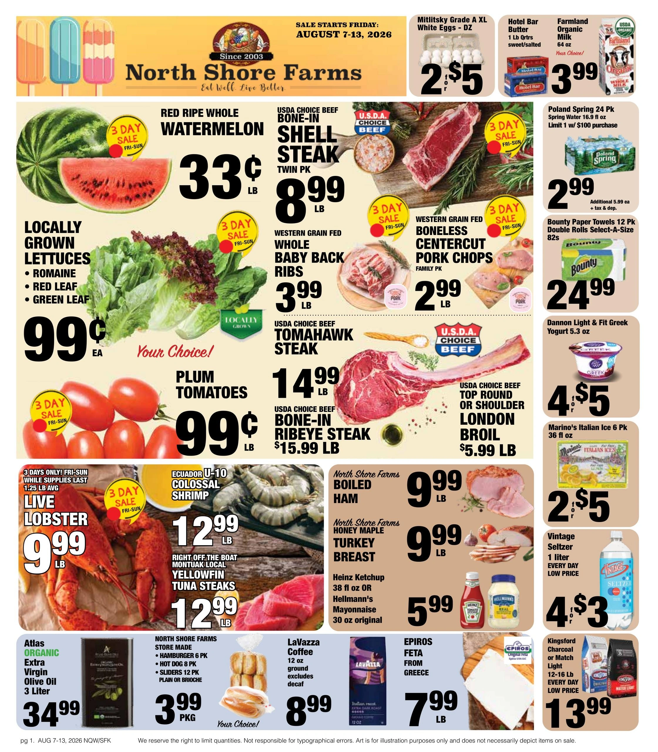 North Shore Farms flyer page 1