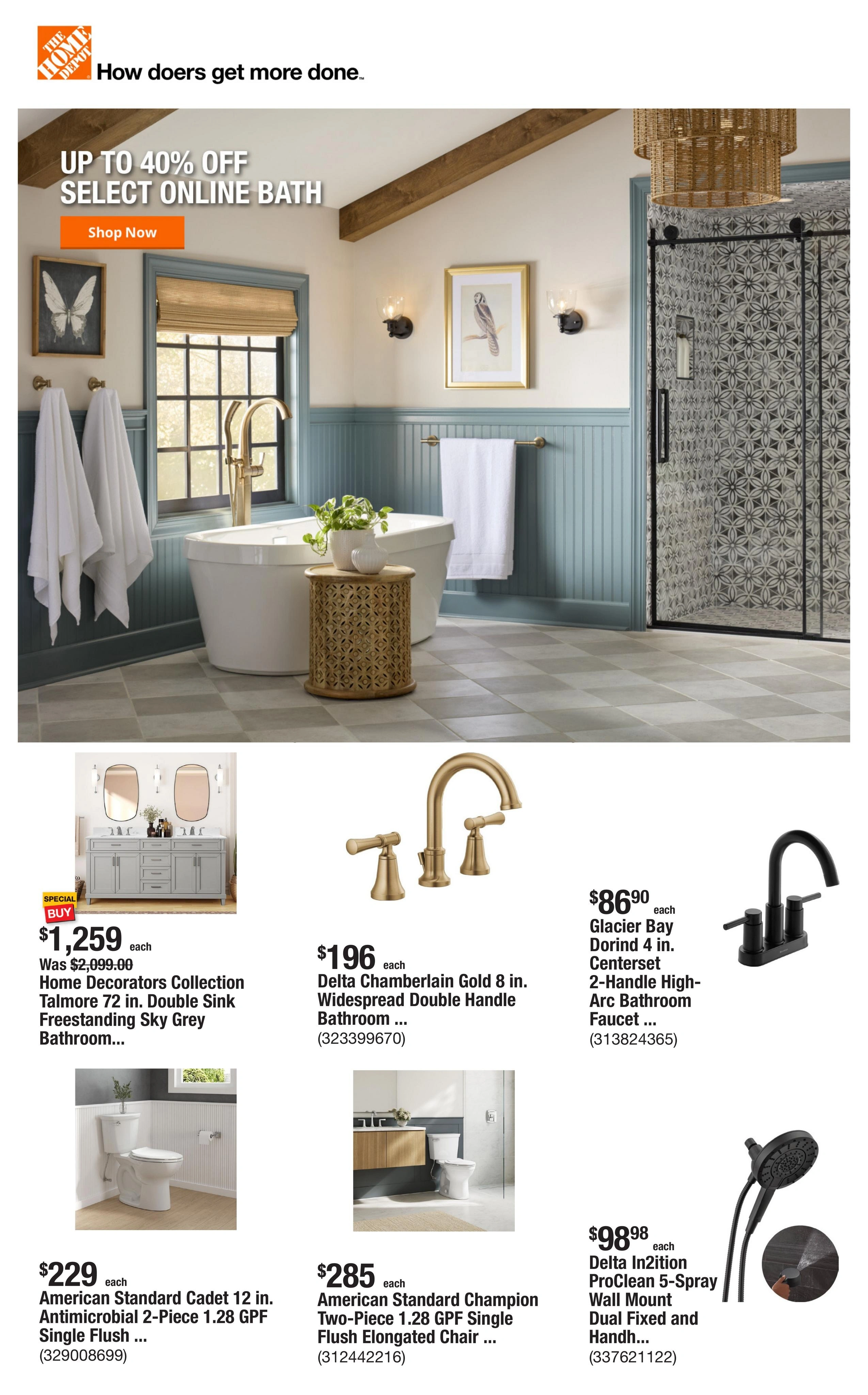 Home Depot flyer page 1
