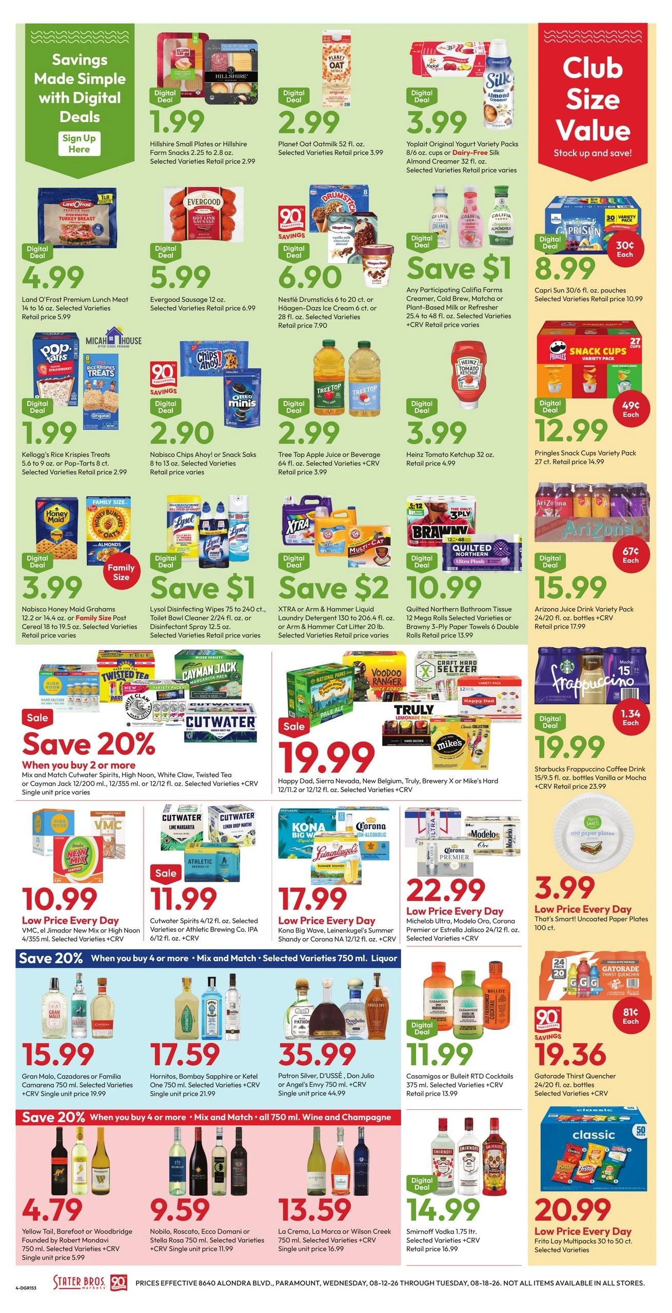 Stater Bros. Markets flyer page 4