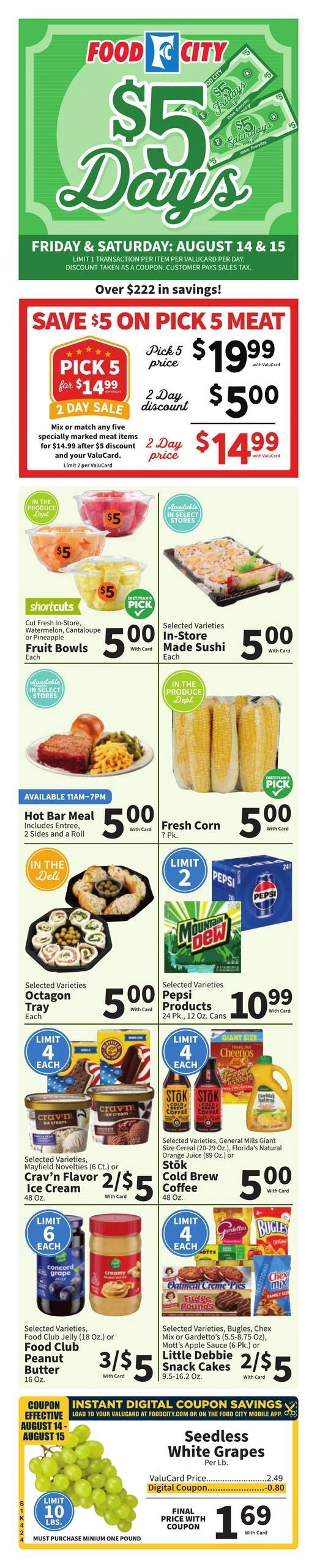 FoodCity flyer page 1