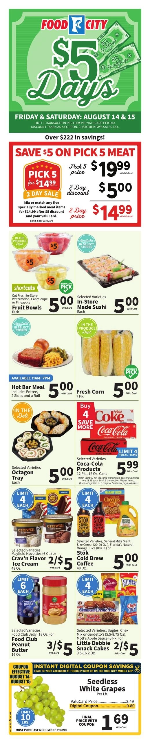 FoodCity flyer page 1