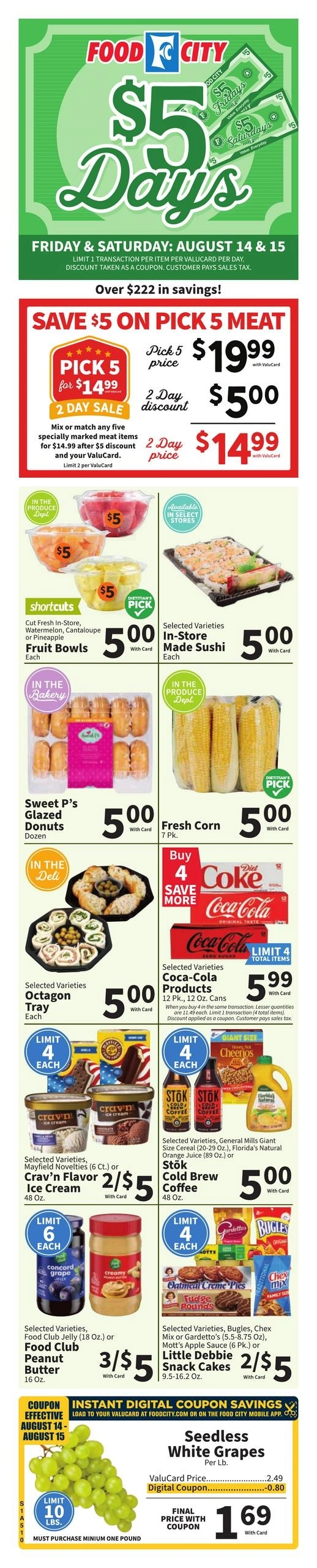 FoodCity flyer page 1