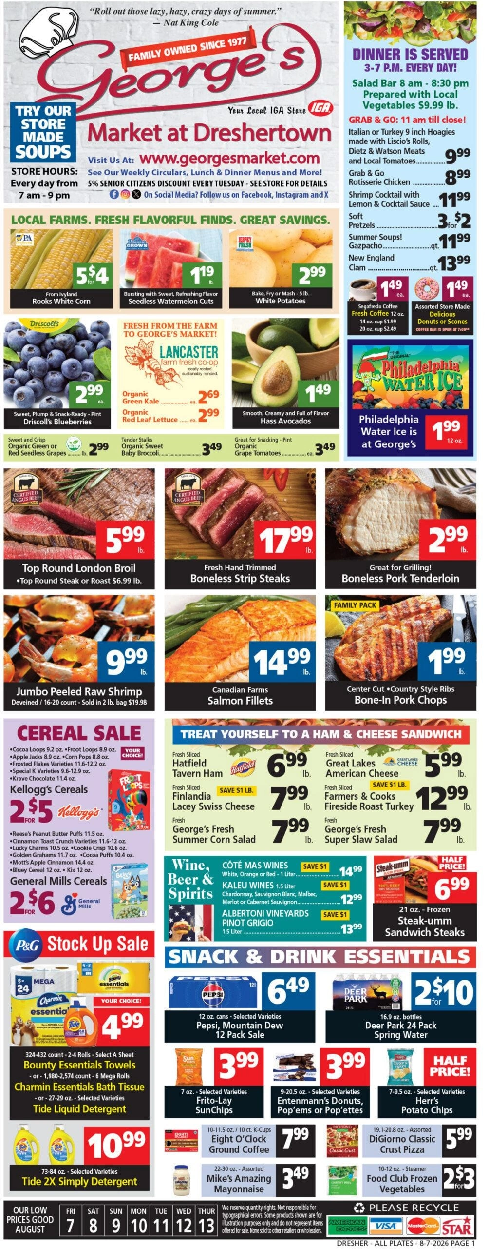 George's Market flyer page 1
