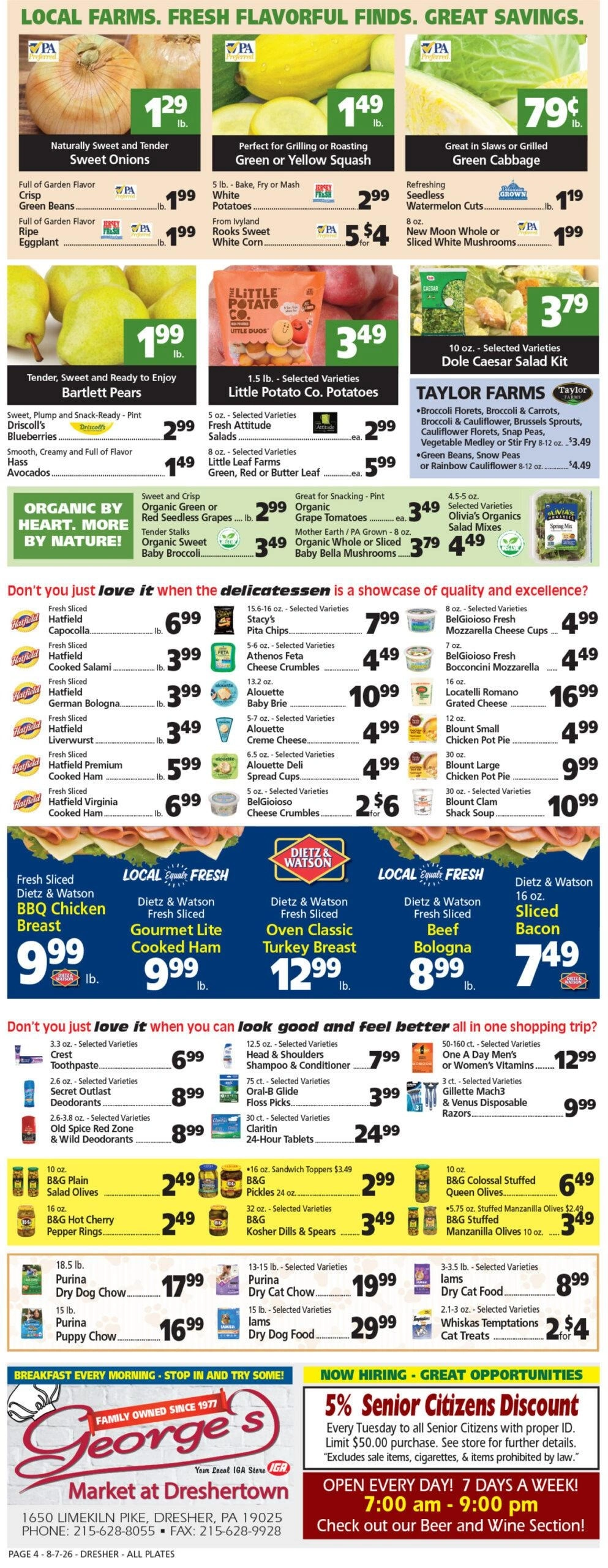 George's Market flyer page 4