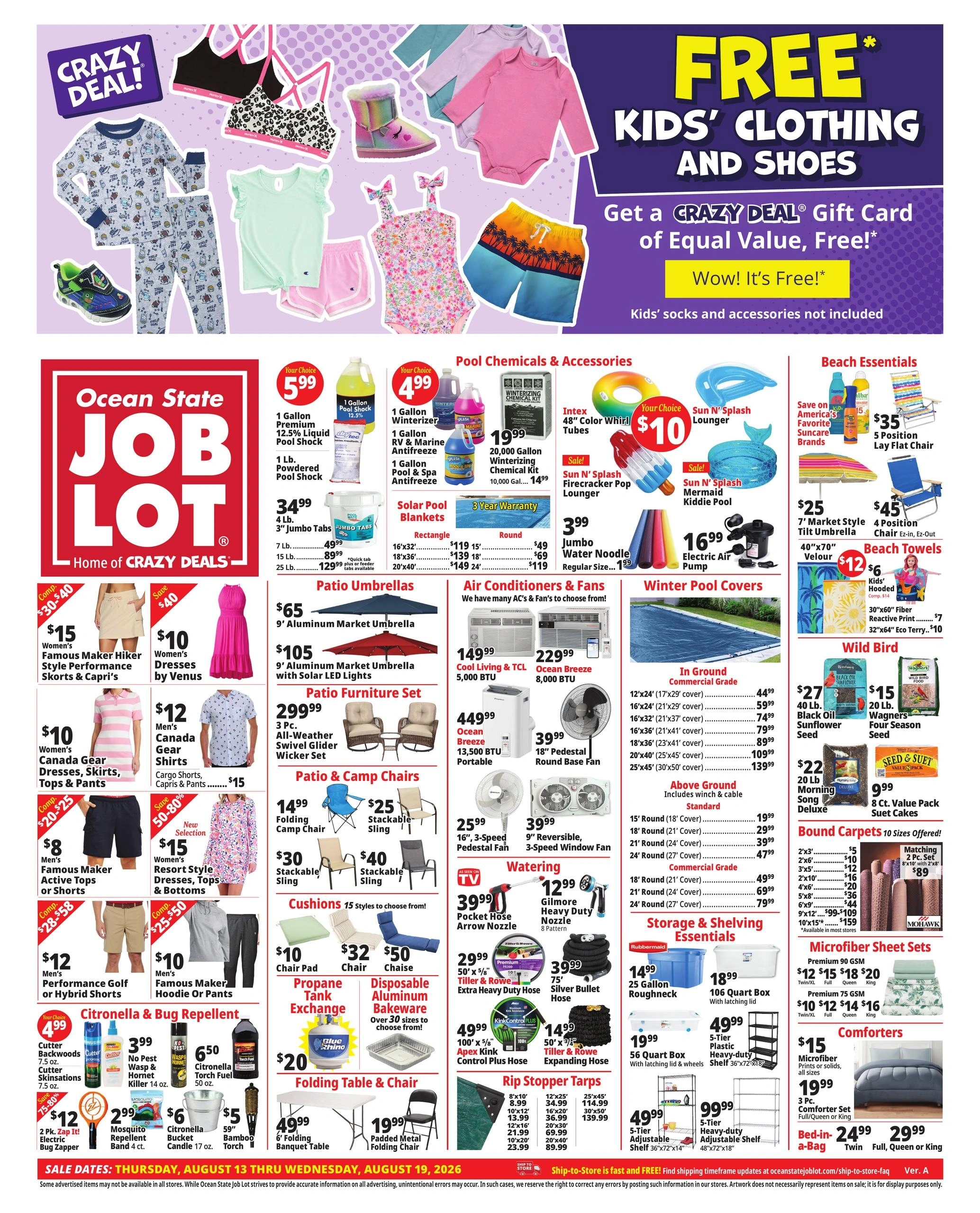 Ocean State Job Lot flyer page 1