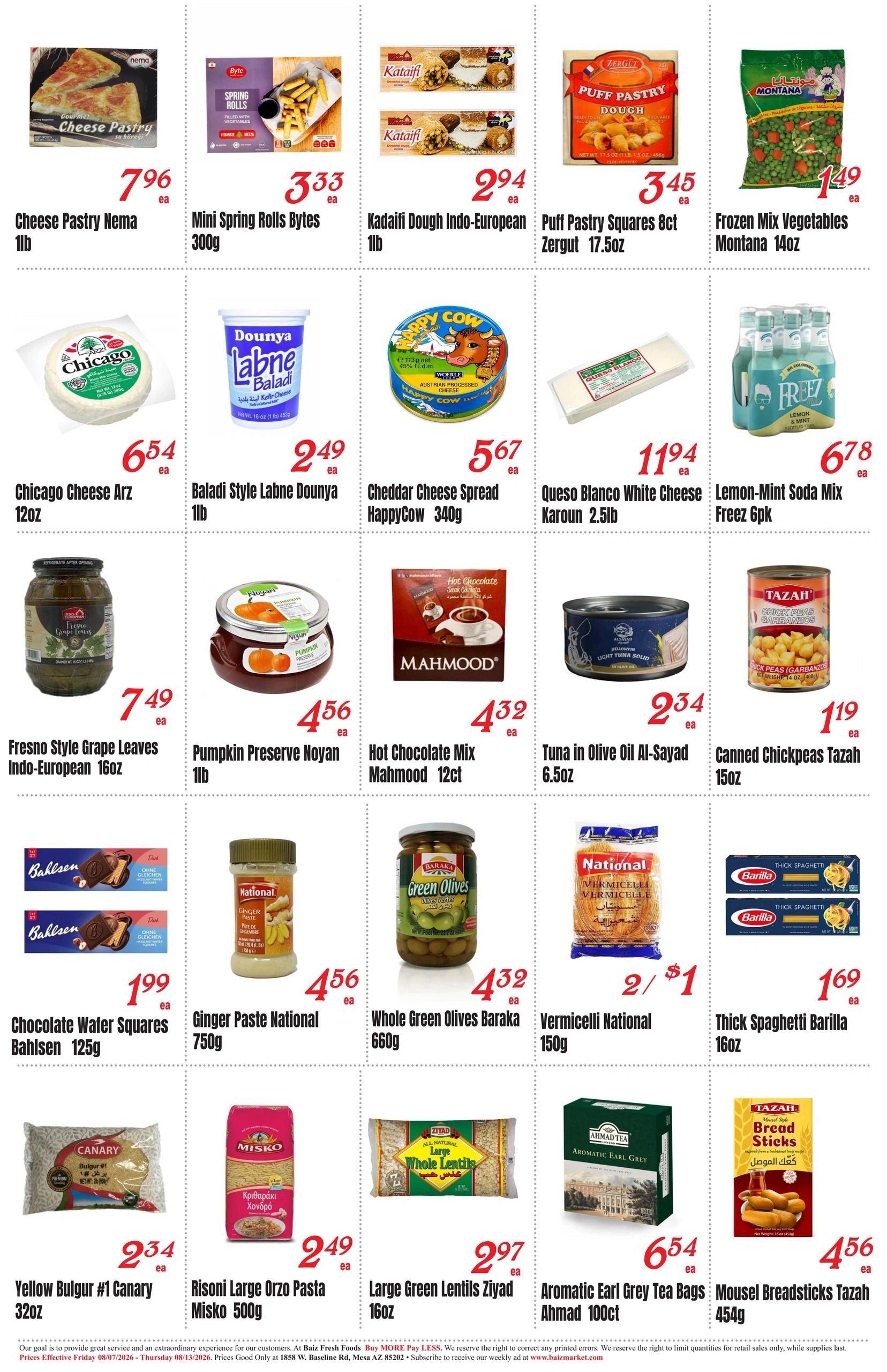 Baiz Market flyer page 2