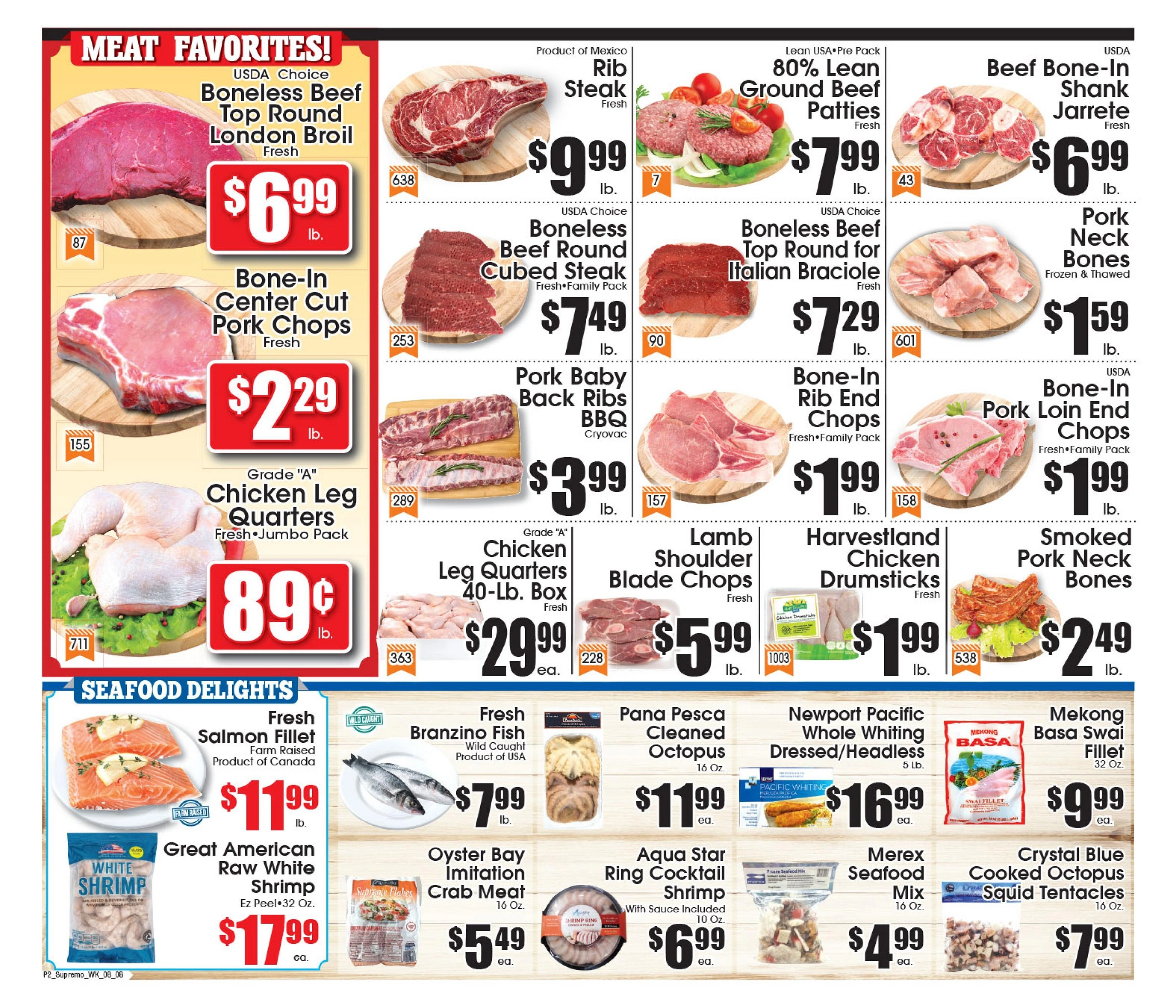 Supremo Foods Inc flyer page 2