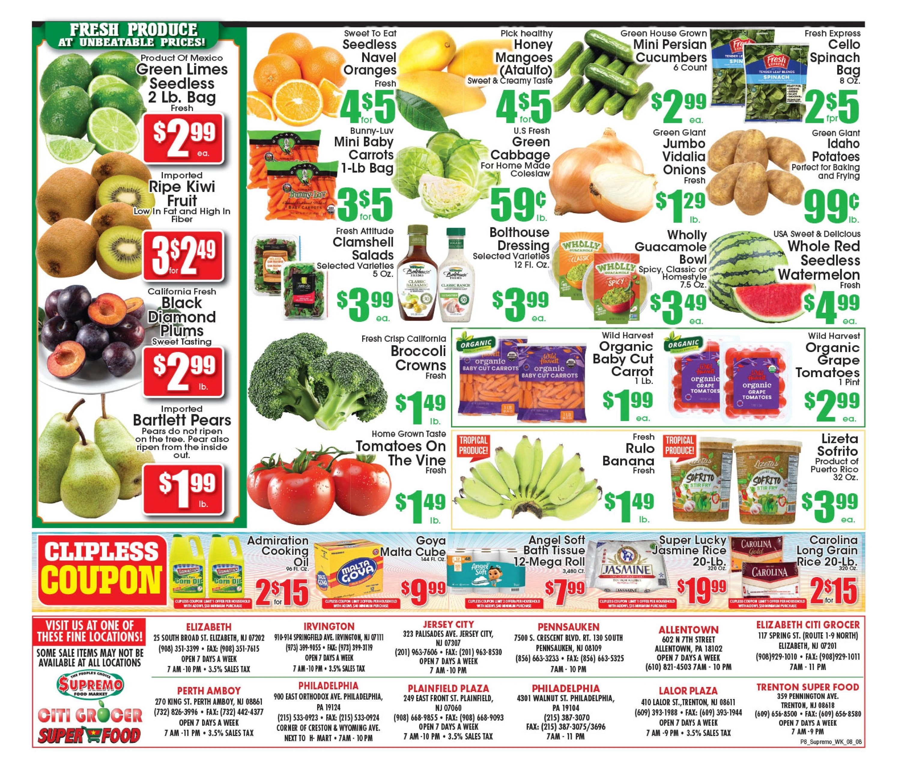Supremo Foods Inc flyer page 8