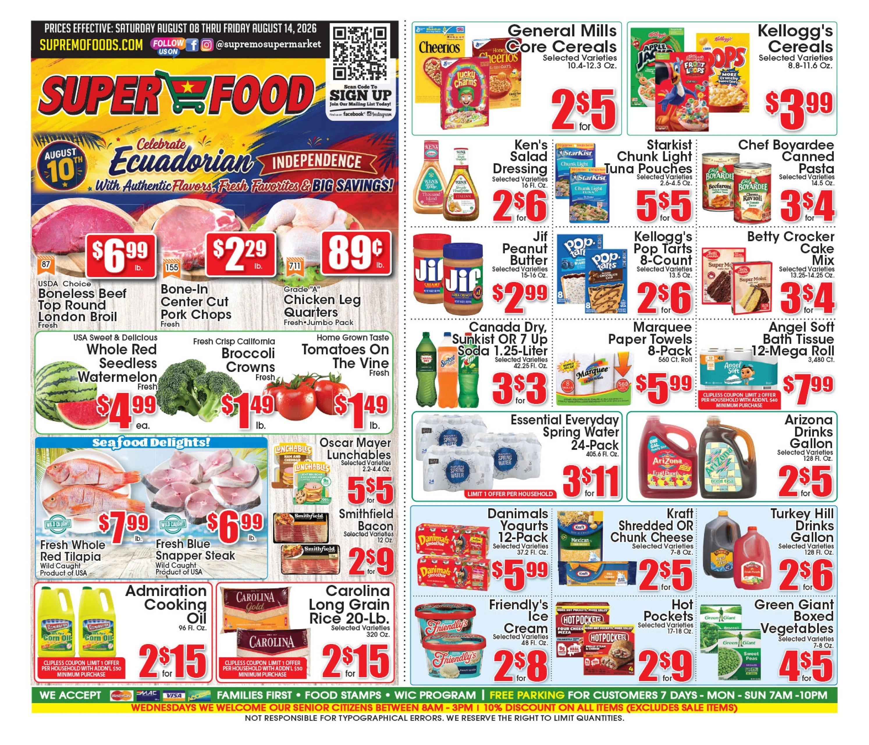Supremo Foods Inc flyer page 1