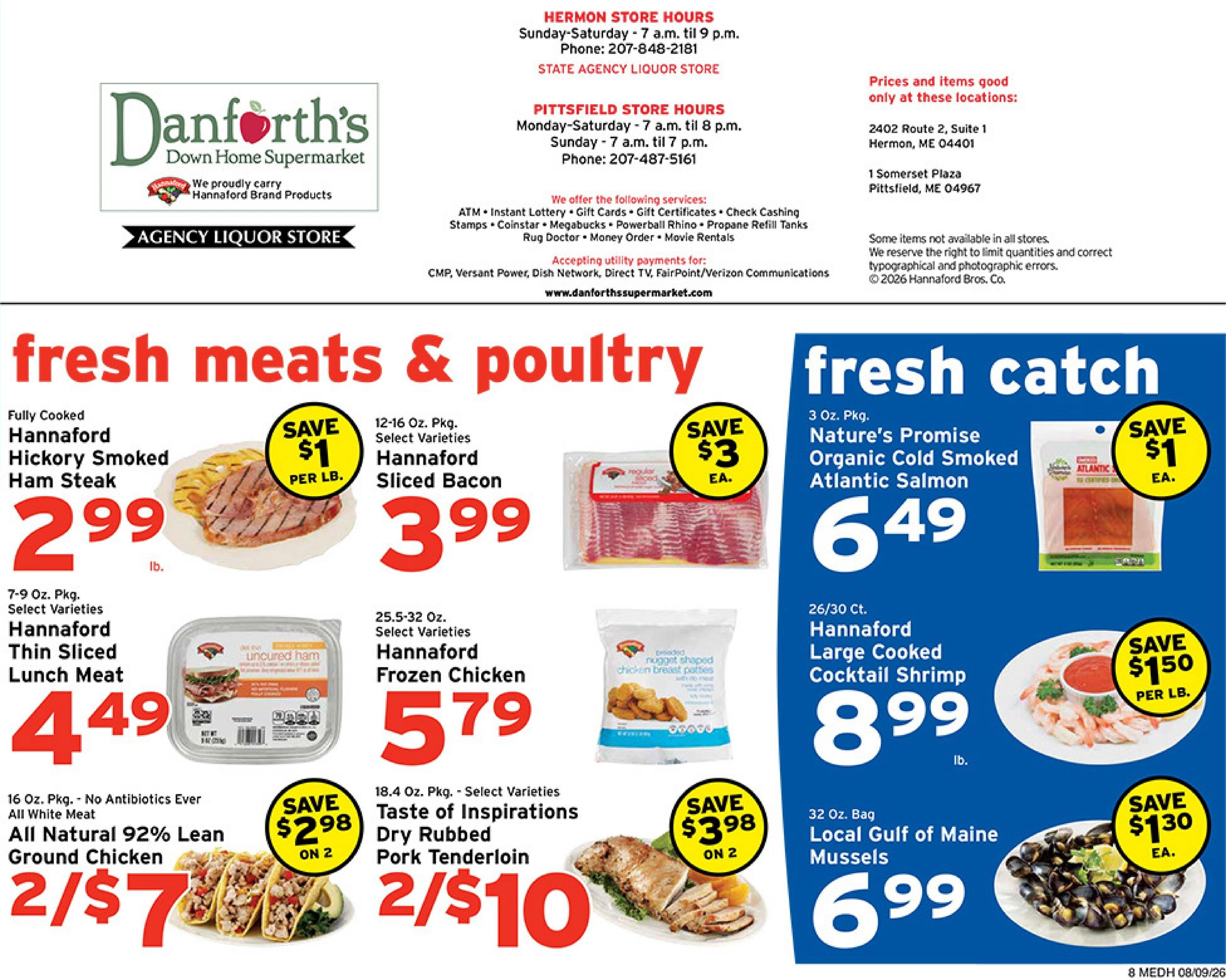 Danforth's Supermarket flyer page 8