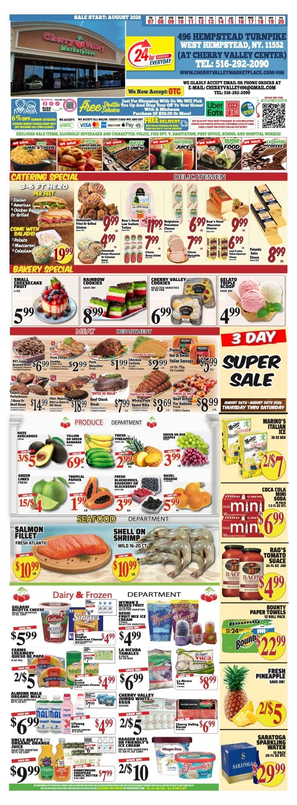 Cherry Valley Marketplace flyer page 1