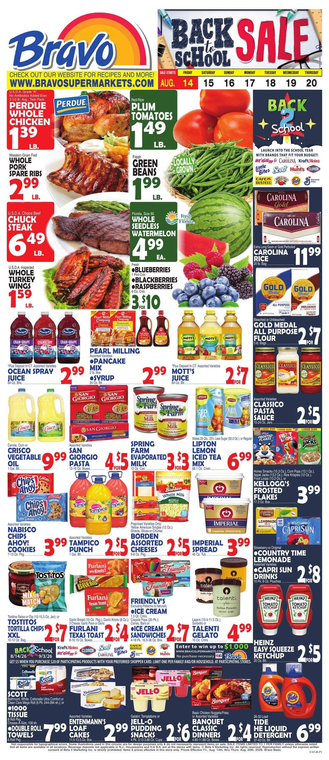 Bravo Supermarket flyer page 1