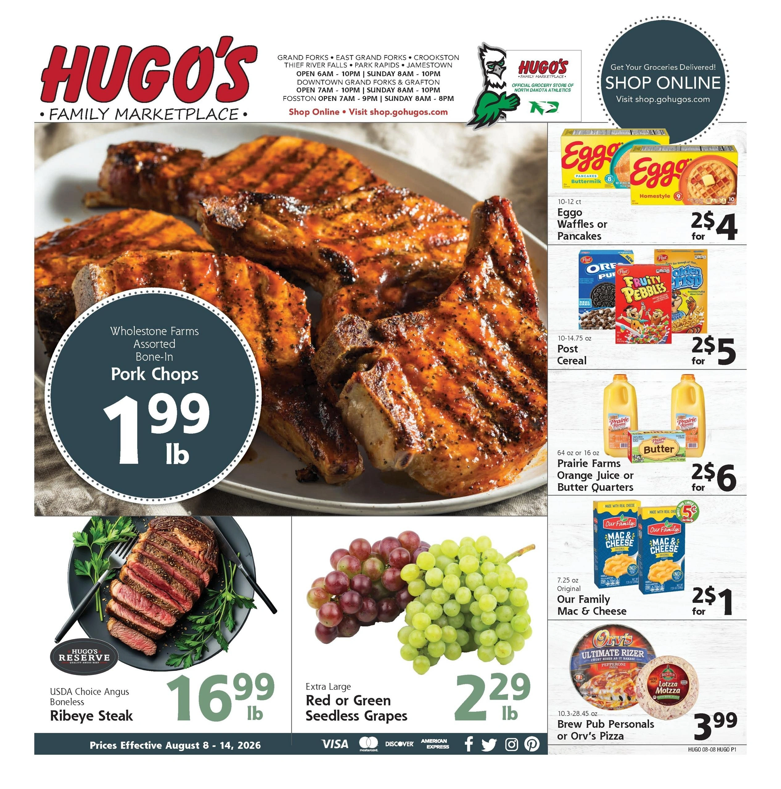 Hugo's flyer page 1