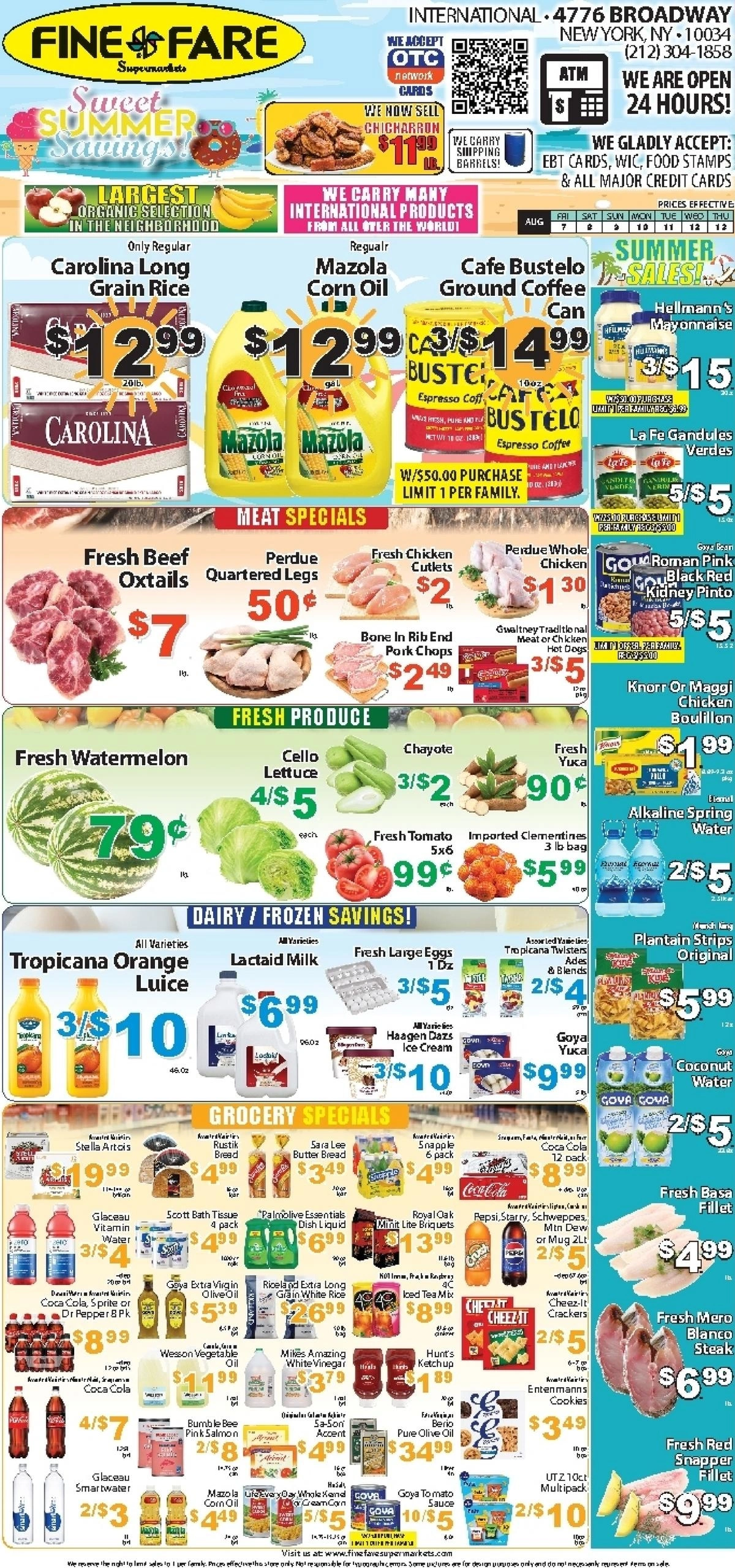 Fine Fare Supermarkets flyer page 1
