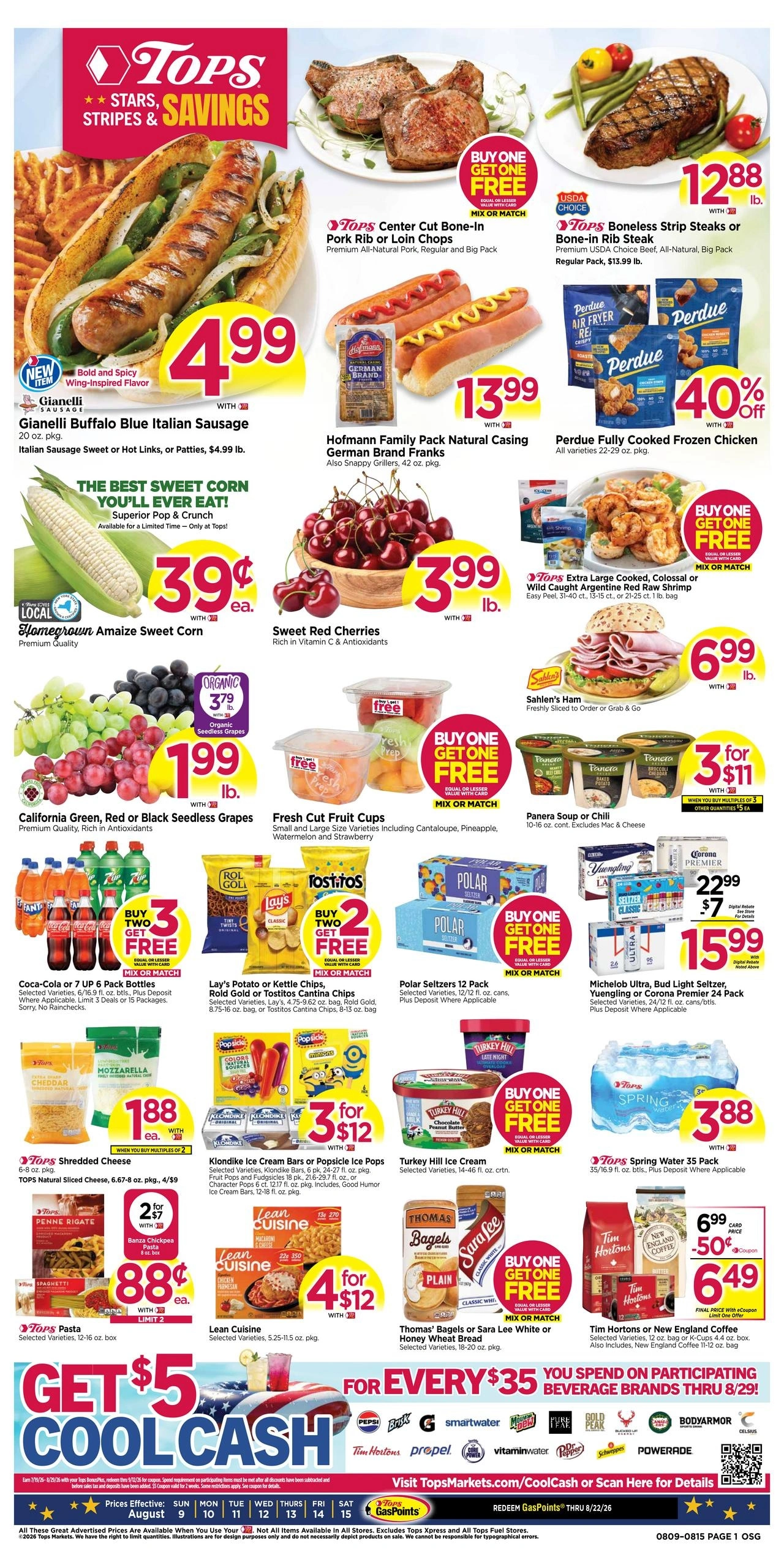 Tops Friendly Markets flyer page 1
