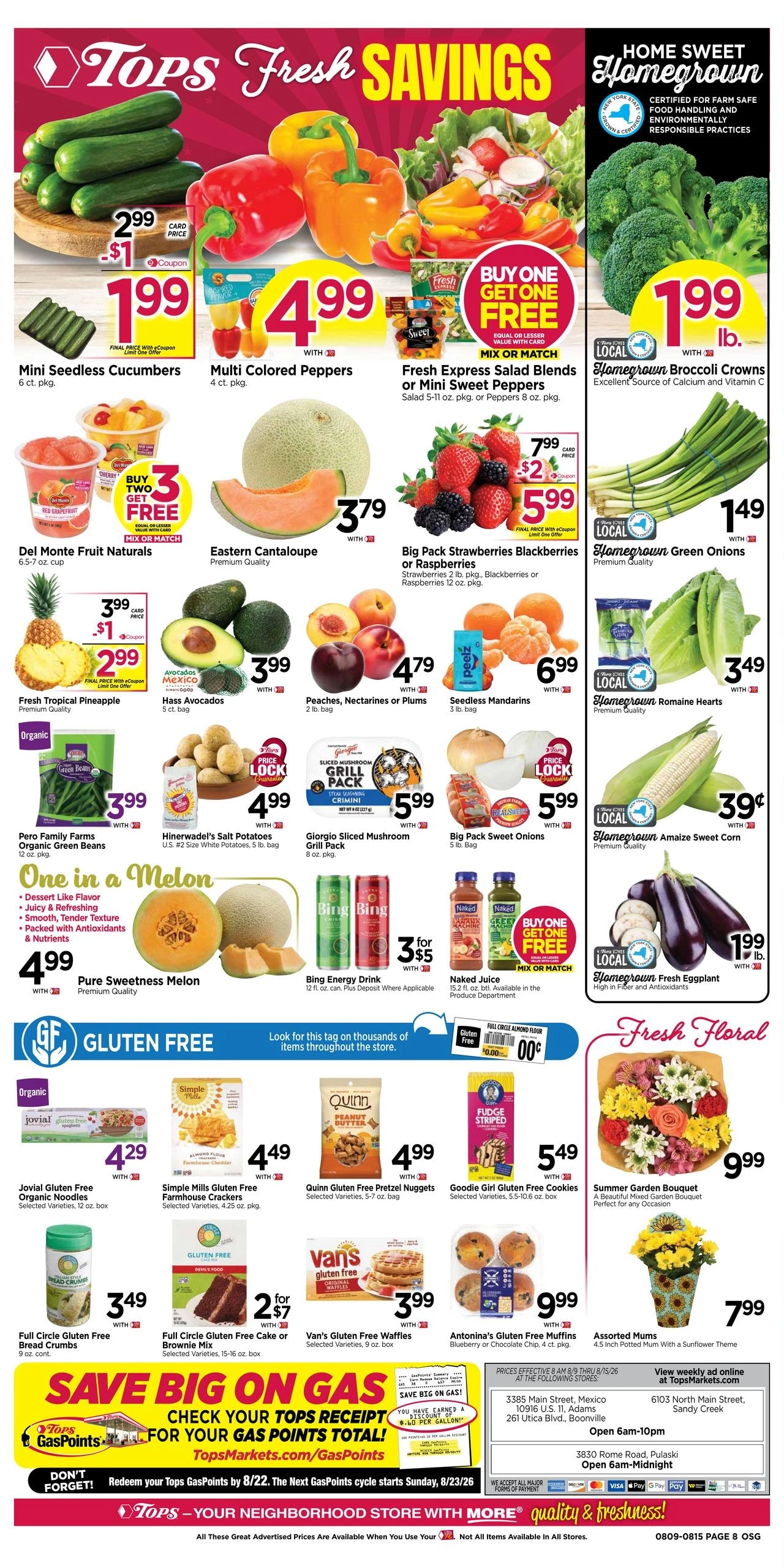 Tops Friendly Markets flyer page 8
