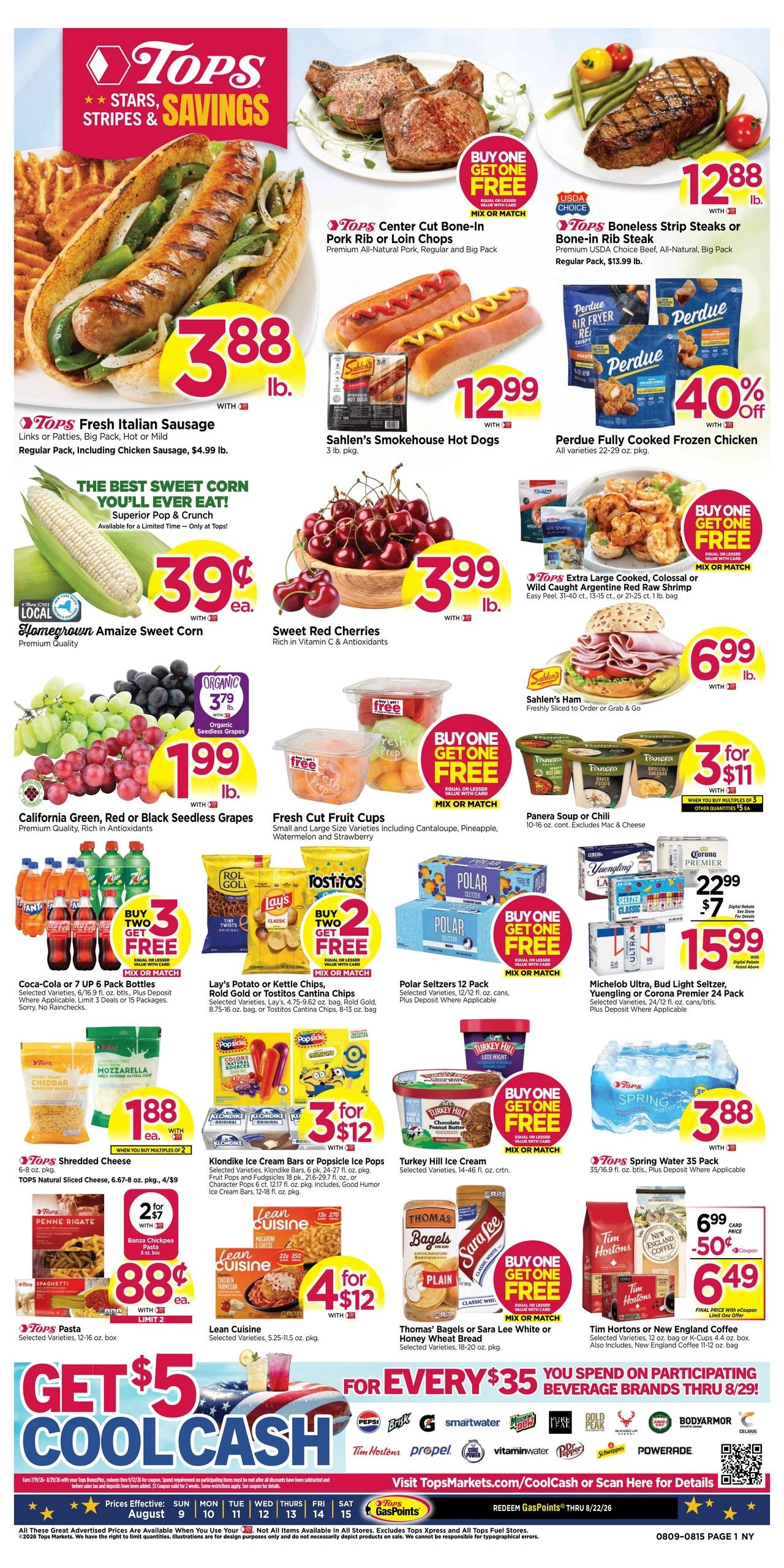 Tops Friendly Markets flyer page 1