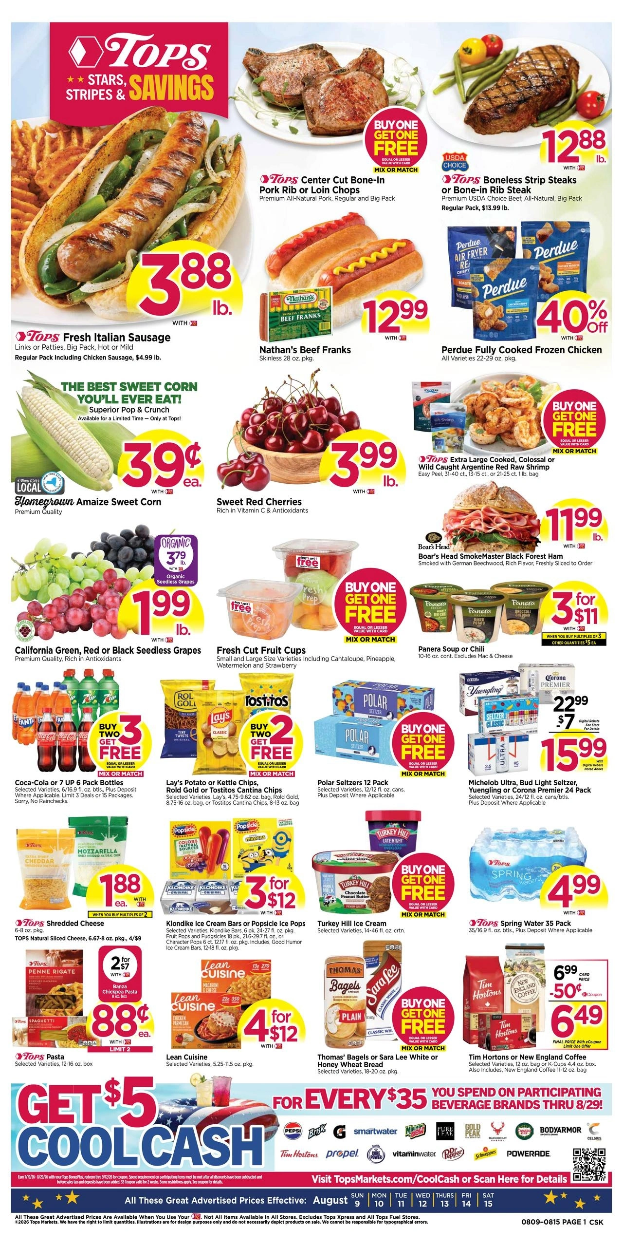 Tops Friendly Markets flyer page 1